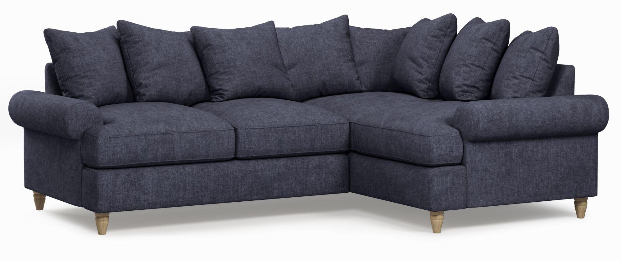Product photograph of Narva Denim Fabric 2 Corner 1 Sofa from Choice Furniture Superstore.