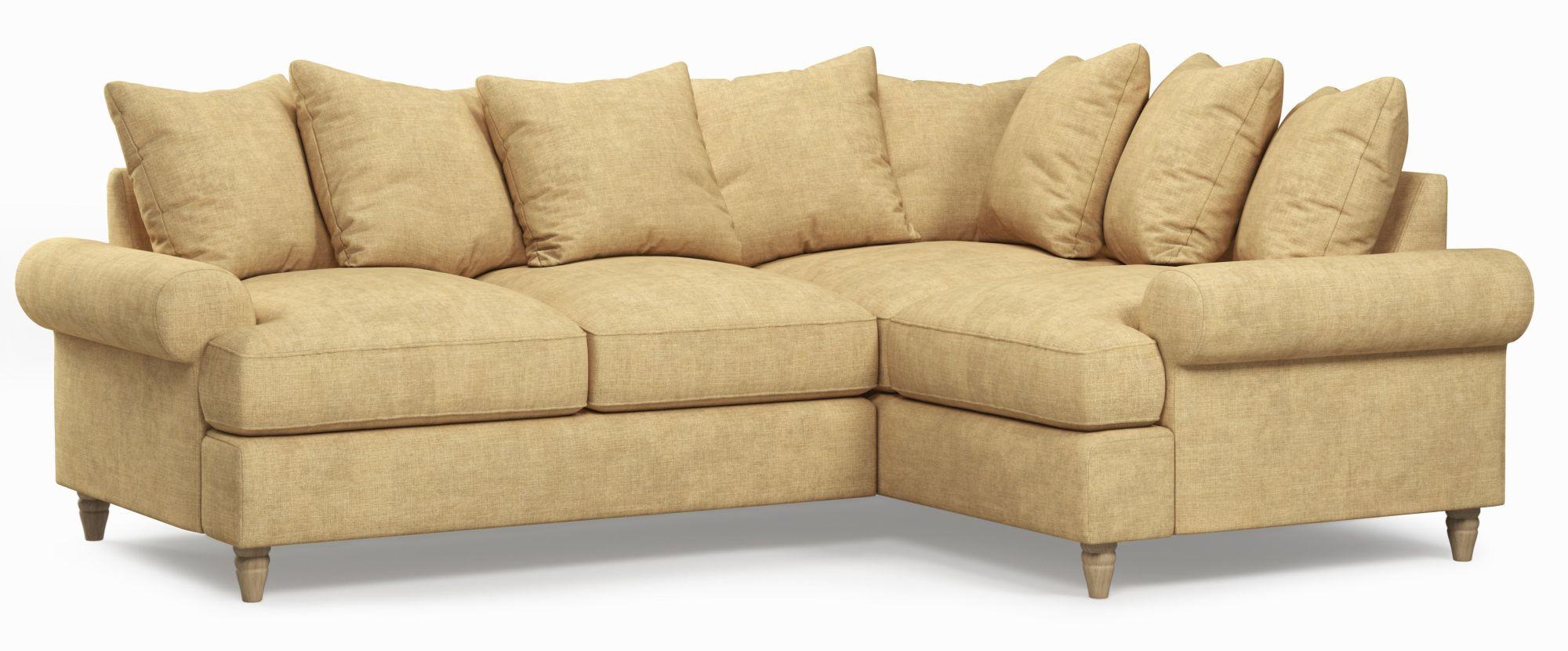 Product photograph of Narva Corn Fabric 2 Corner 1 Sofa from Choice Furniture Superstore.