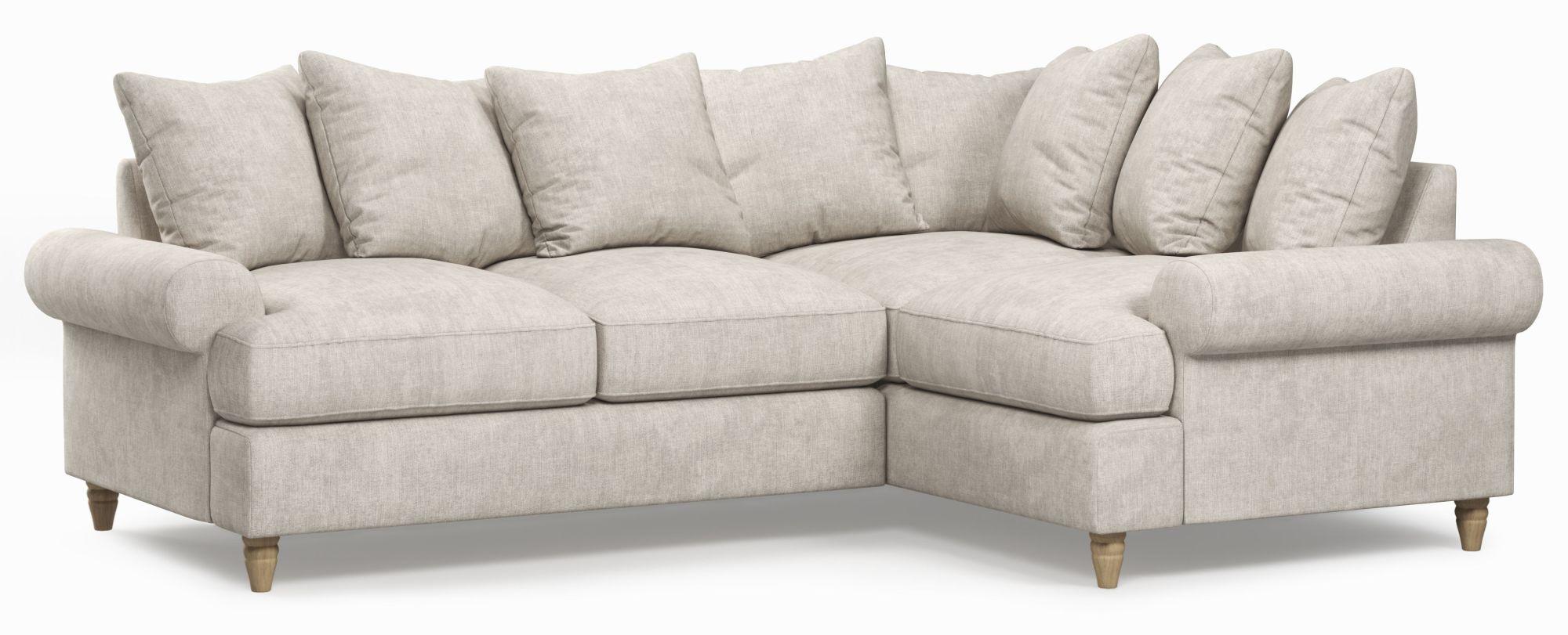 Product photograph of Narva Clay Fabric 2 Corner 1 Sofa from Choice Furniture Superstore.
