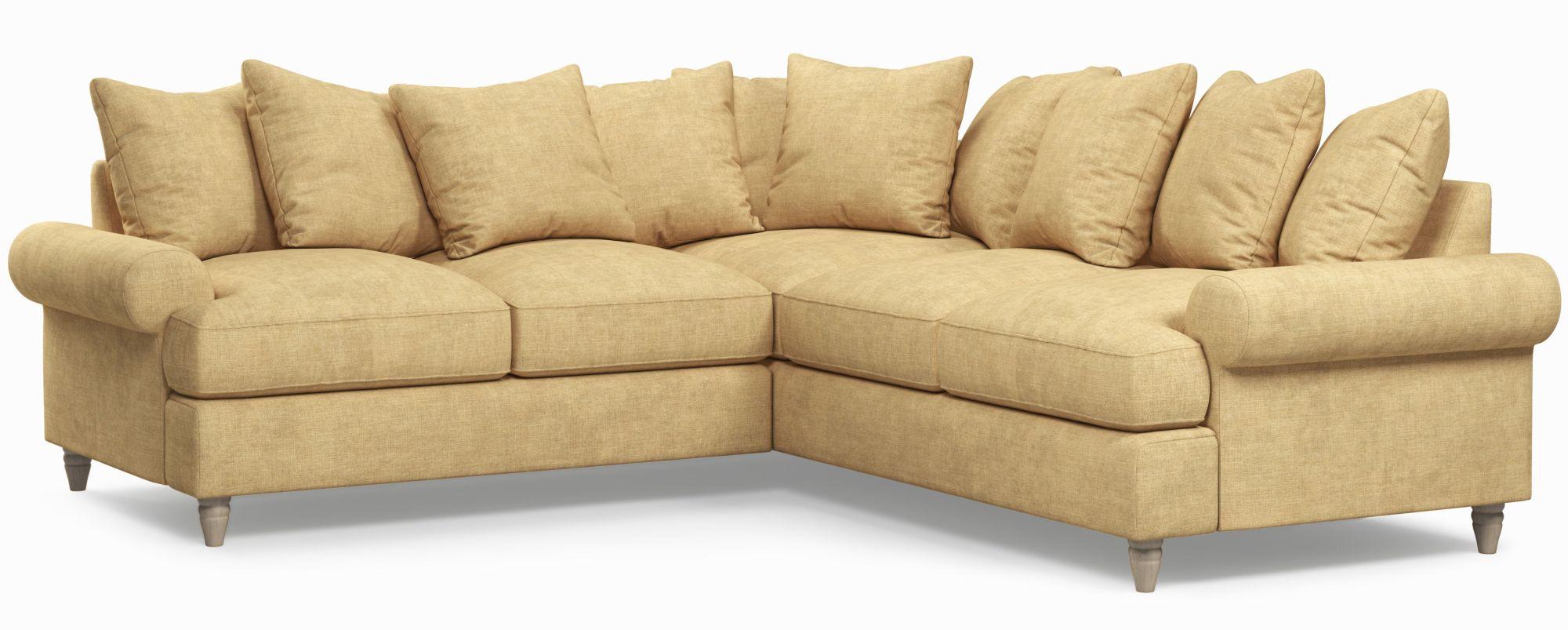 Product photograph of Narva Corn Fabric 2 Corner 2 Sofa from Choice Furniture Superstore.