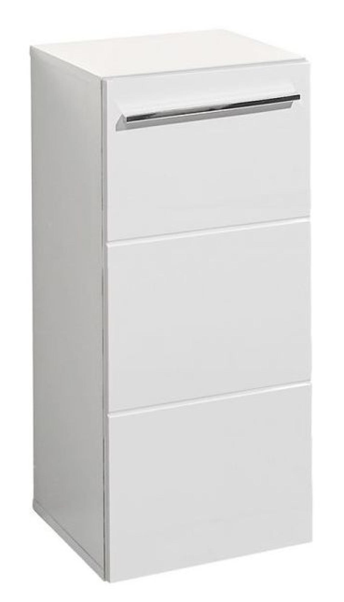 Product photograph of Mandy White Gloss 1 Door Cabinet from Choice Furniture Superstore.