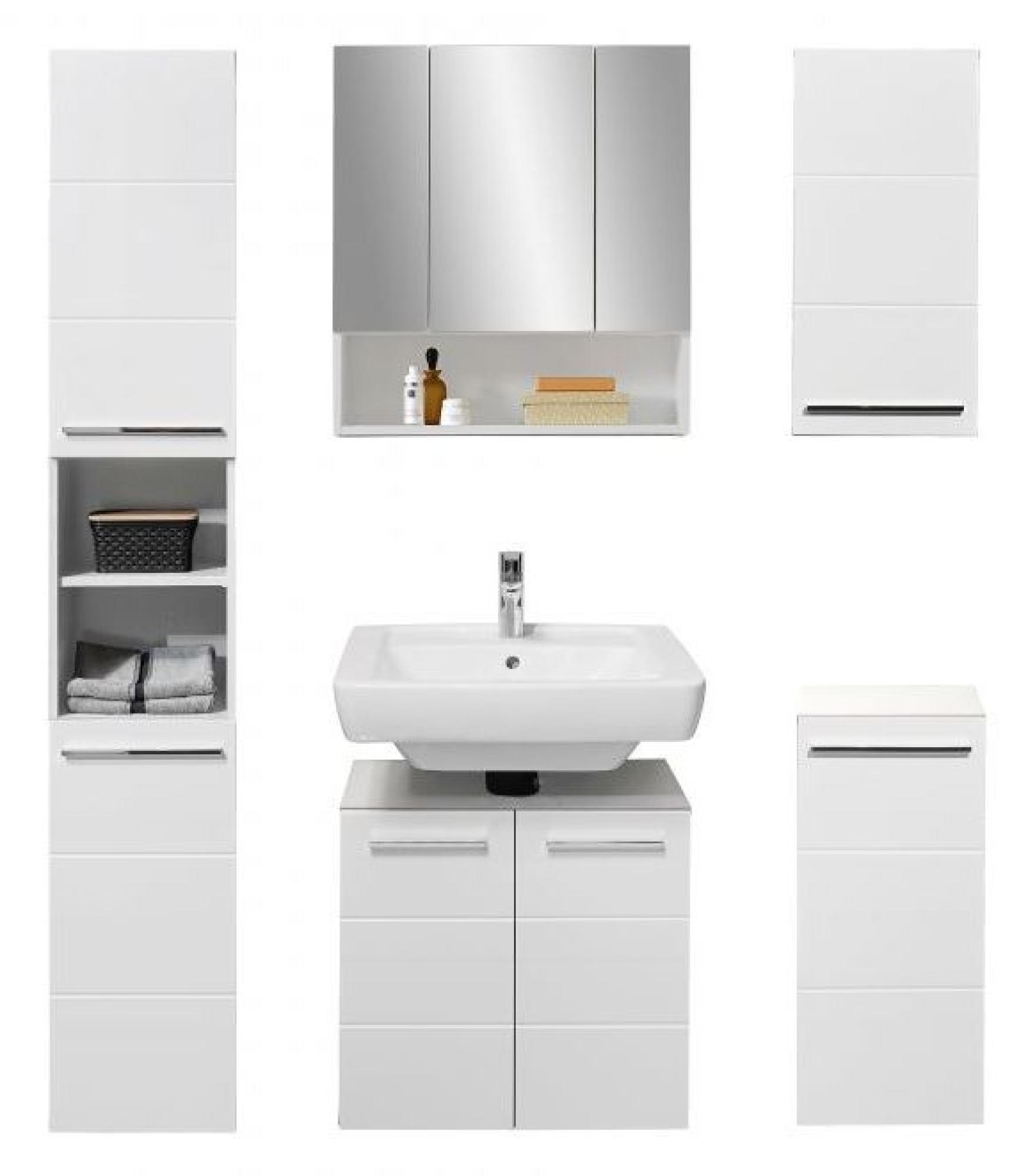 Product photograph of Mandy White Gloss 1 Door Cabinet from Choice Furniture Superstore.