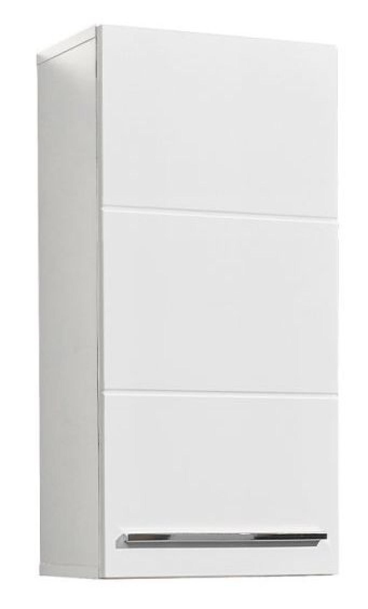 Product photograph of Mandy White Gloss 1 Door Wall Cabinet from Choice Furniture Superstore.