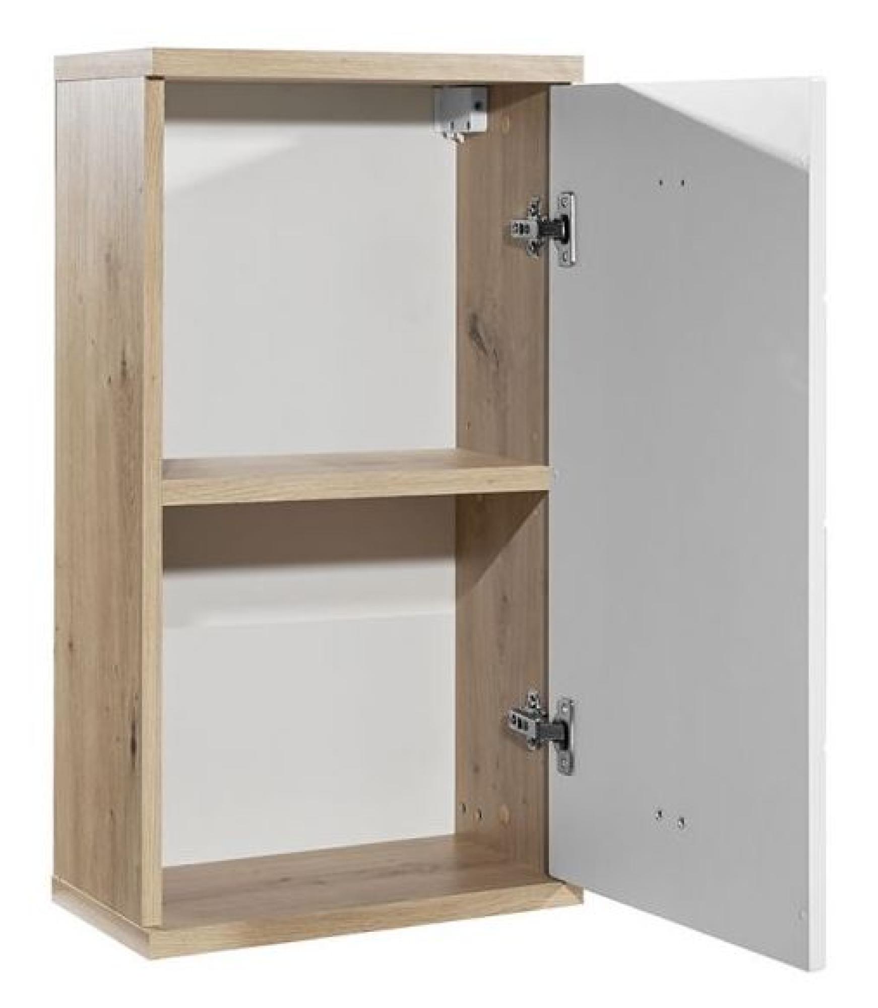 Product photograph of Pool White Gloss 1 Door Wall Cabinet from Choice Furniture Superstore.