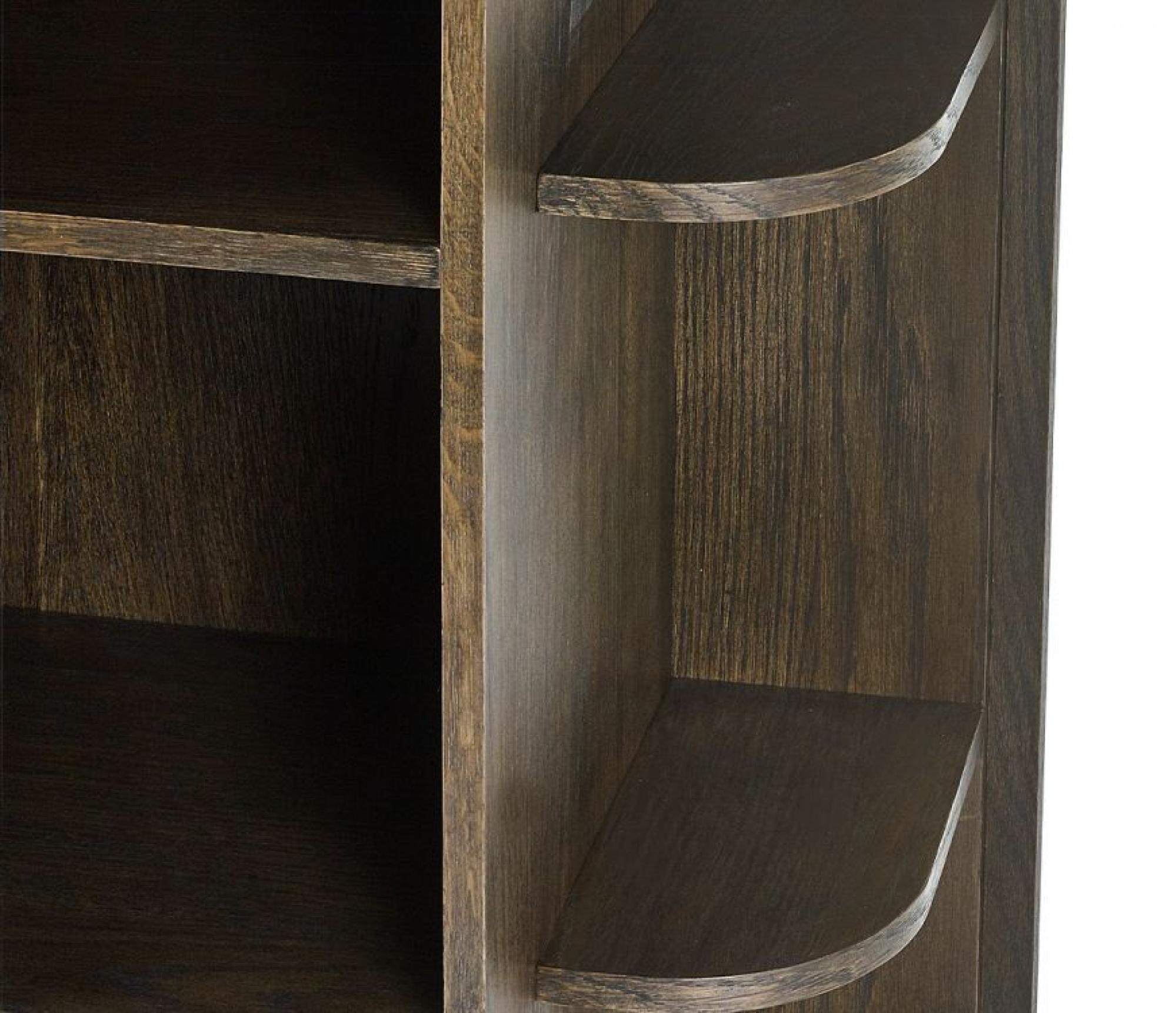 Product photograph of Tambour Dark Oak Ribbed 160cm Tv Unit from Choice Furniture Superstore.