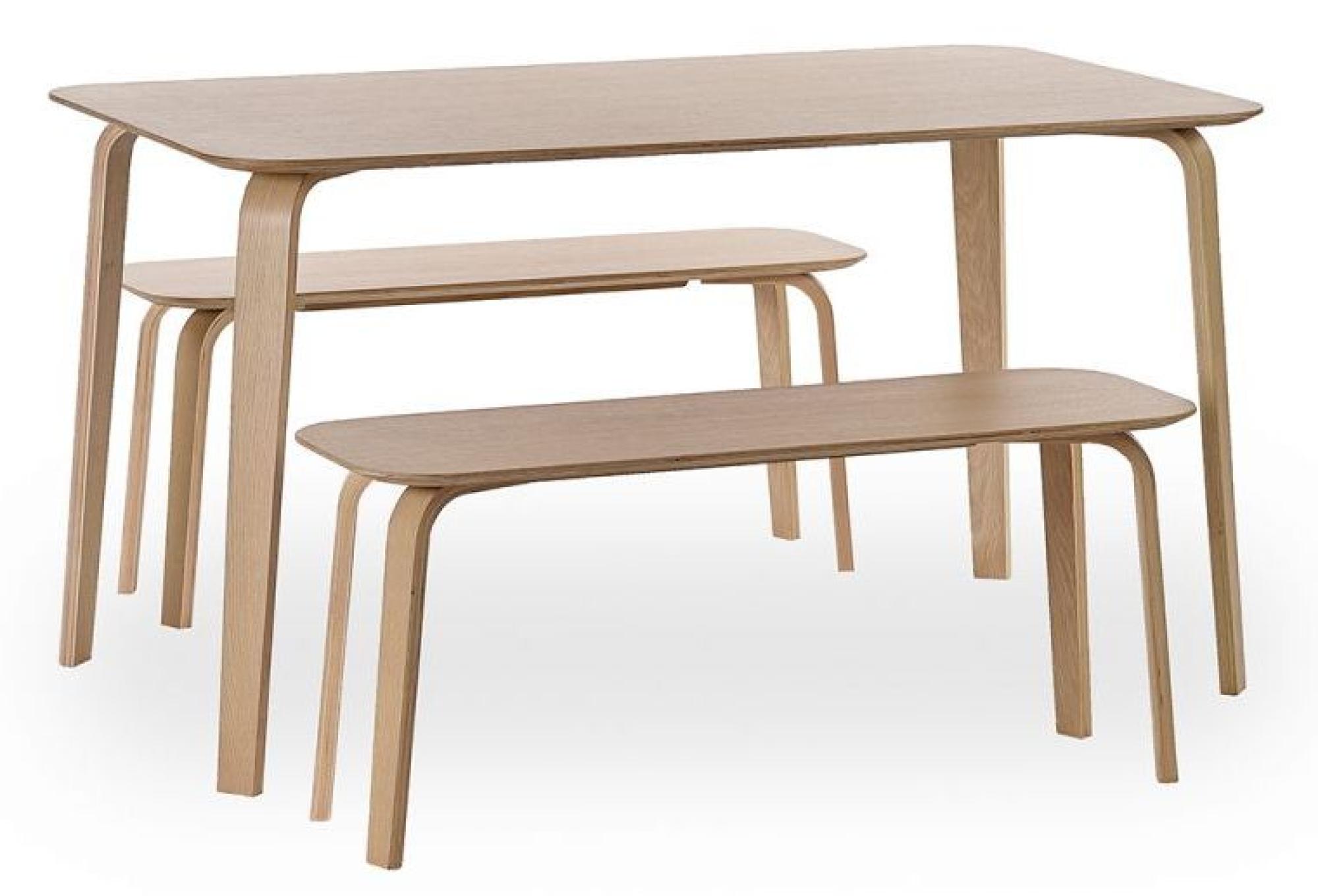 Product photograph of Kaito Oak Effect 6 Seater Dining Table from Choice Furniture Superstore.