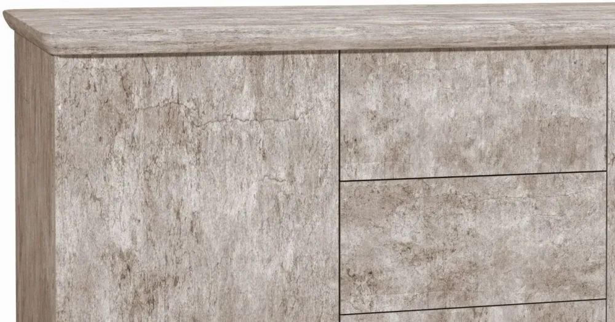 Product photograph of Clearance - Tetro Concrete Effect Medium Sideboard - Fss15960 from Choice Furniture Superstore.