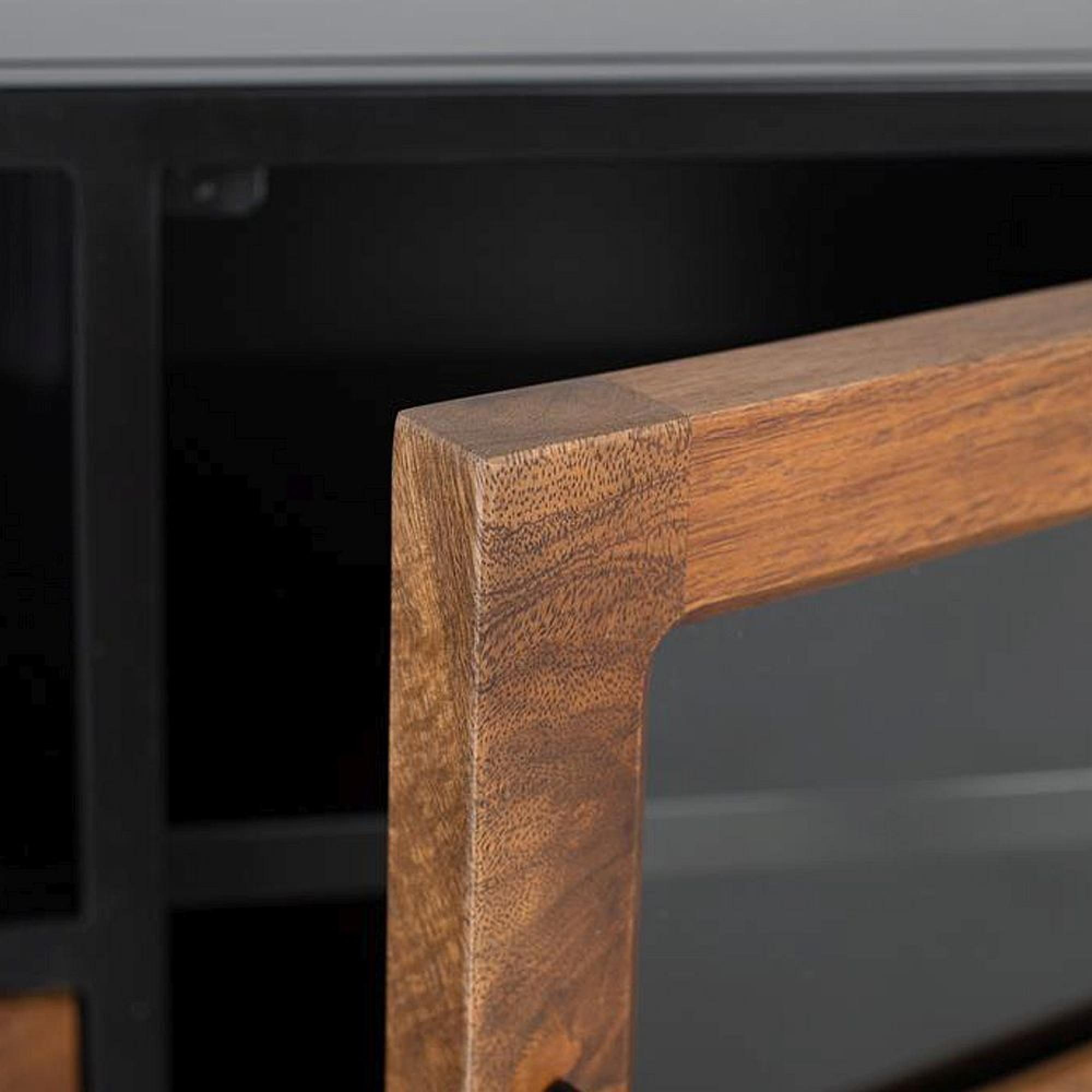 Product photograph of Ryder Industrial Mango Wood And Metal 1 Drawer Tv Unit from Choice Furniture Superstore.