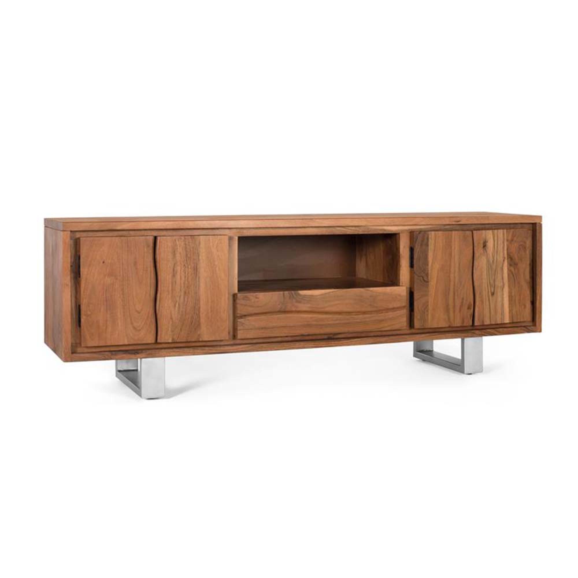 Product photograph of Ronceverte Acacia Wood Storage Tv Unit from Choice Furniture Superstore.