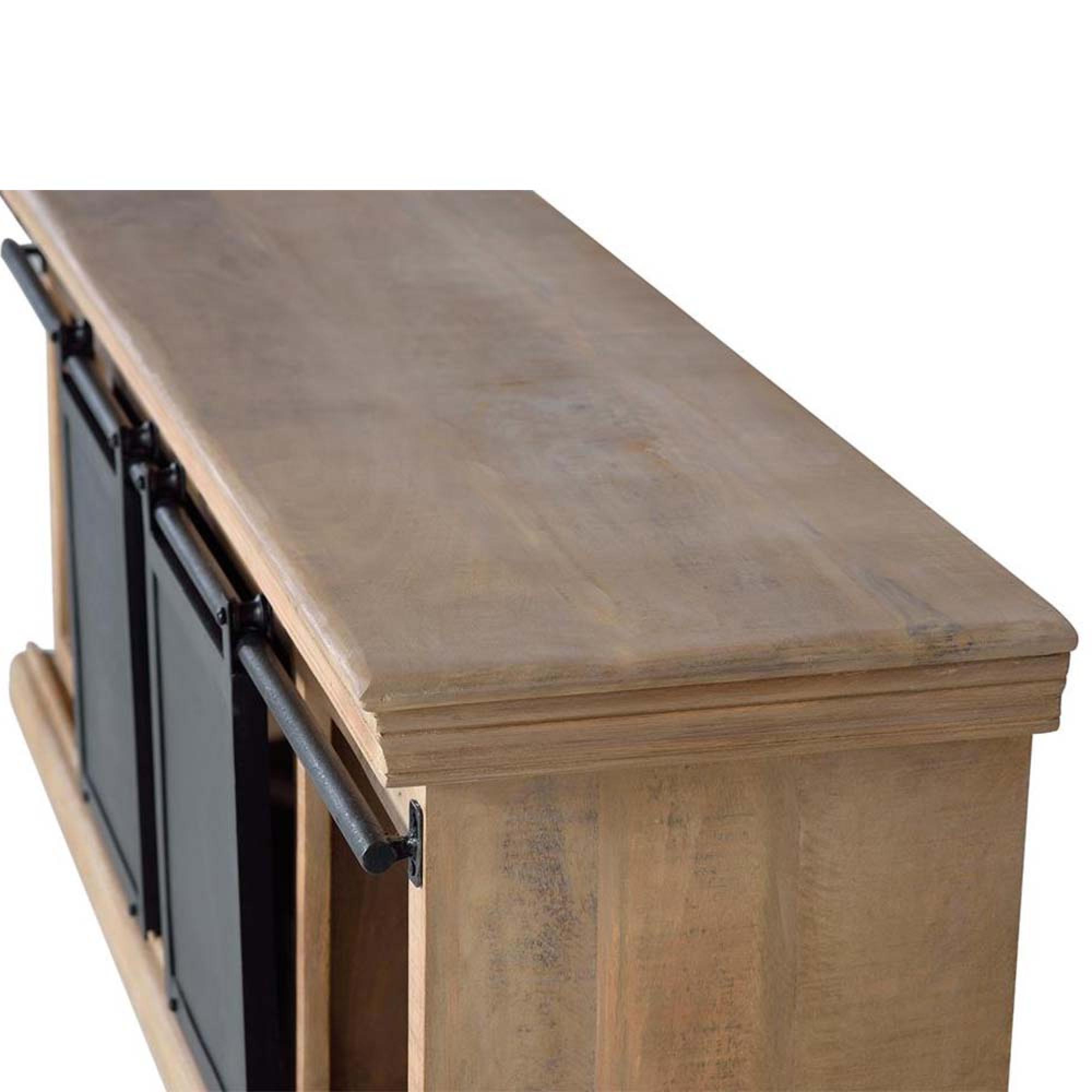 Product photograph of Irondale Industrial Mango Wood Large 150cm Tv Unit from Choice Furniture Superstore.