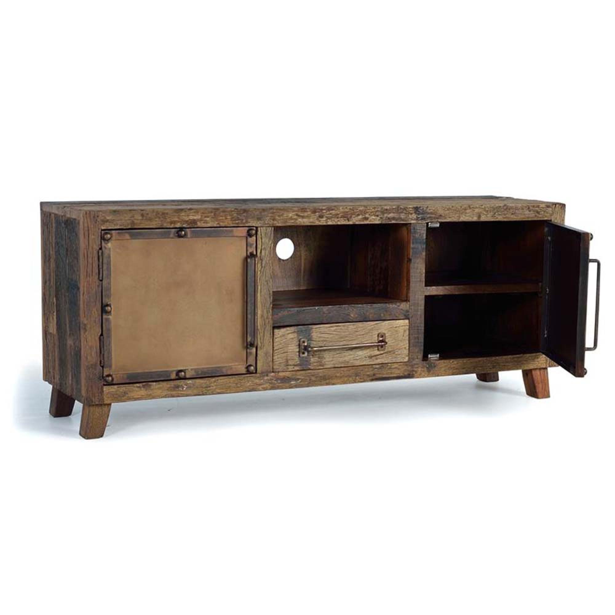 Product photograph of Pemberton Railway Wood Storage Tv Unit from Choice Furniture Superstore.