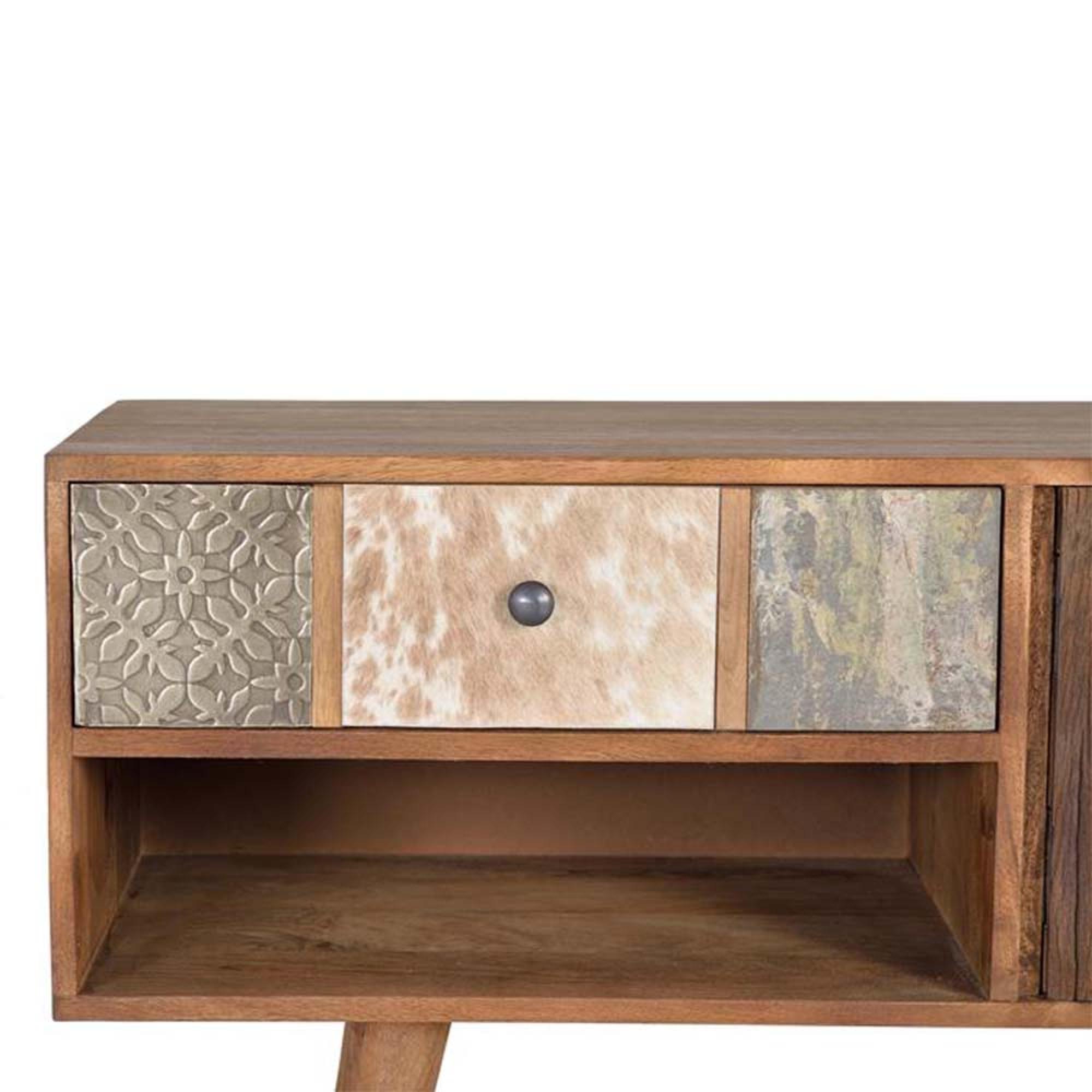 Product photograph of Bonham Mango Wood Storage Tv Unit from Choice Furniture Superstore.