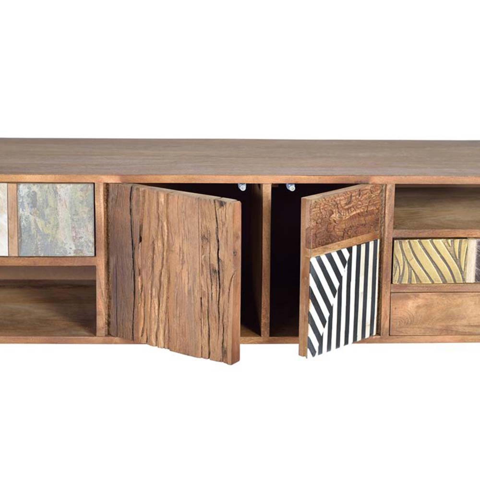 Product photograph of Bonham Mango Wood Storage Tv Unit from Choice Furniture Superstore.