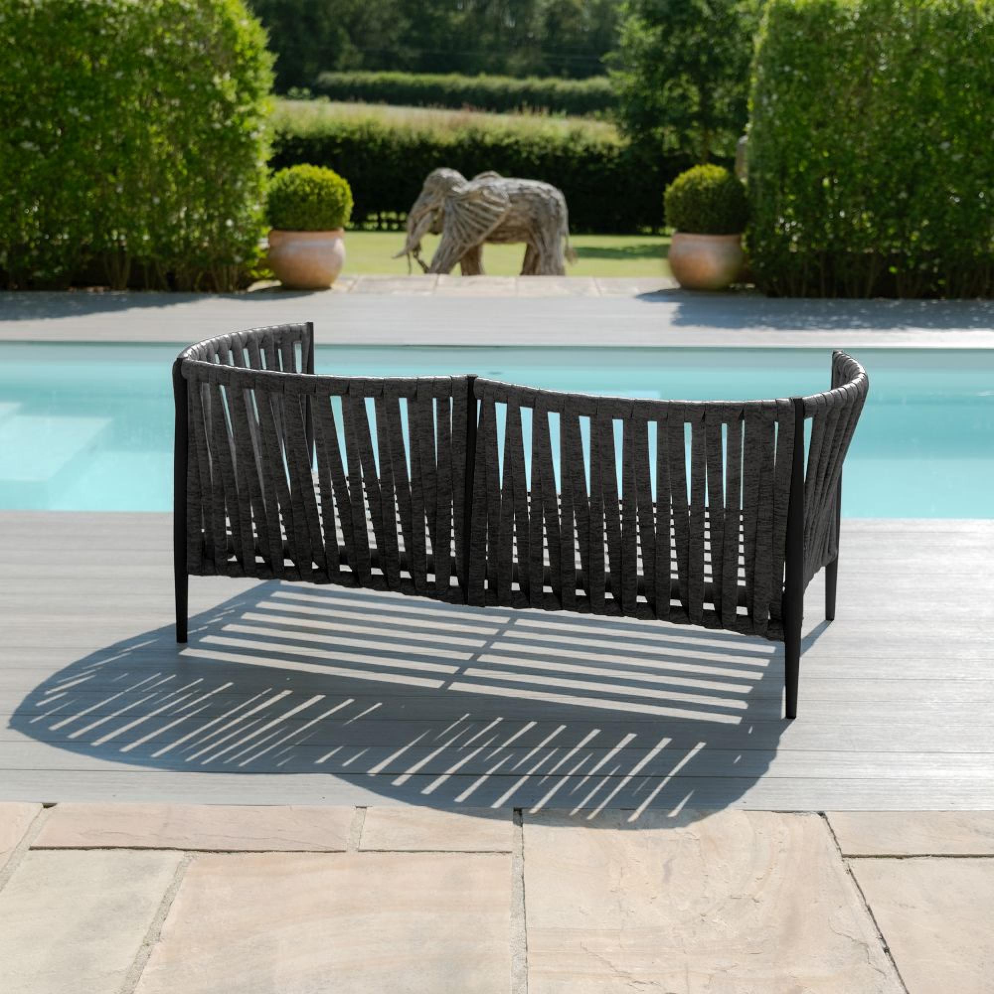 Product photograph of Maze Milan Charcoal 2 Seat Sofa Set from Choice Furniture Superstore.