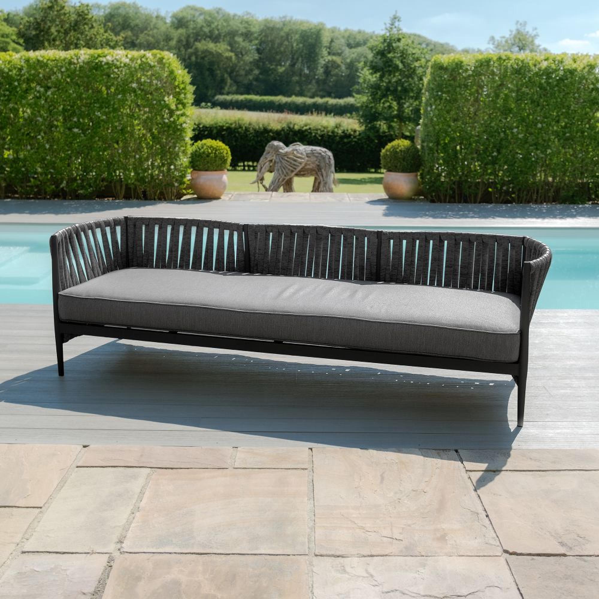 Product photograph of Maze Milan Charcoal 3 Seat Sofa Set from Choice Furniture Superstore.