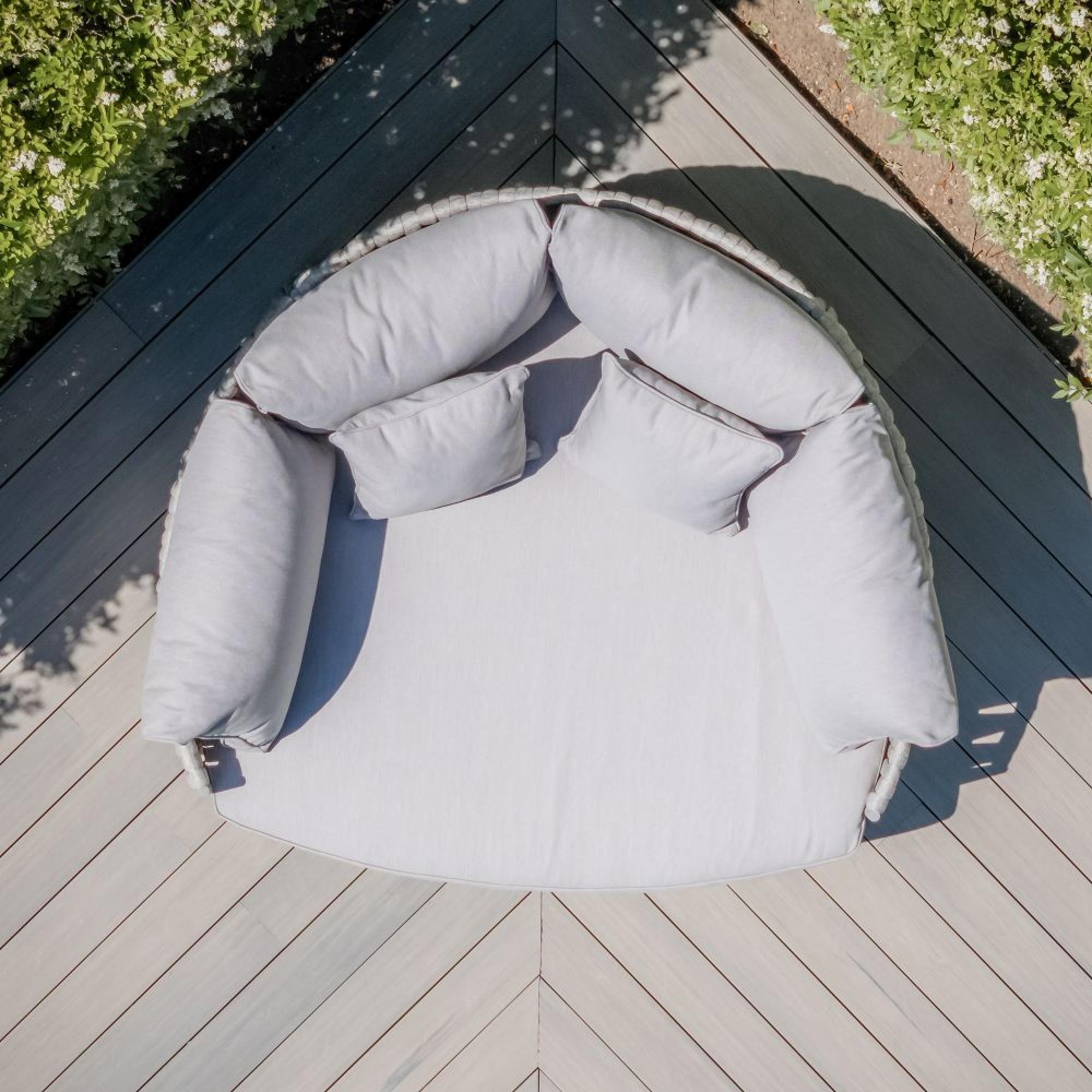 Product photograph of Maze Milan Cool Linen Fabric Daybed from Choice Furniture Superstore.