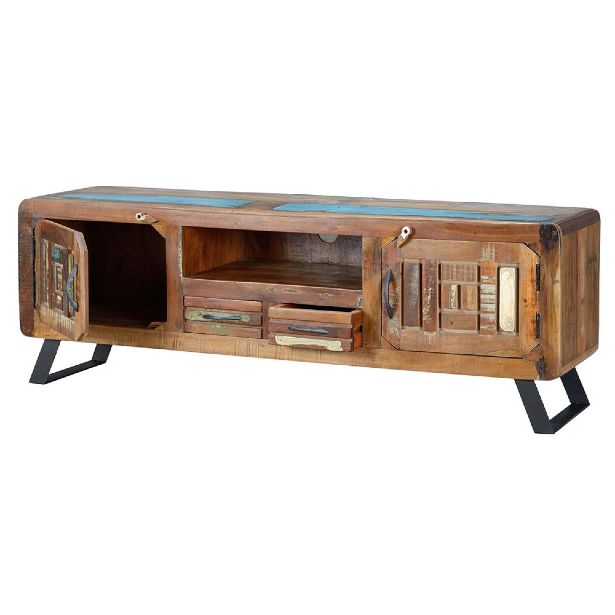 Product photograph of Zangird Recycled Wood Storage Tv Unit from Choice Furniture Superstore.