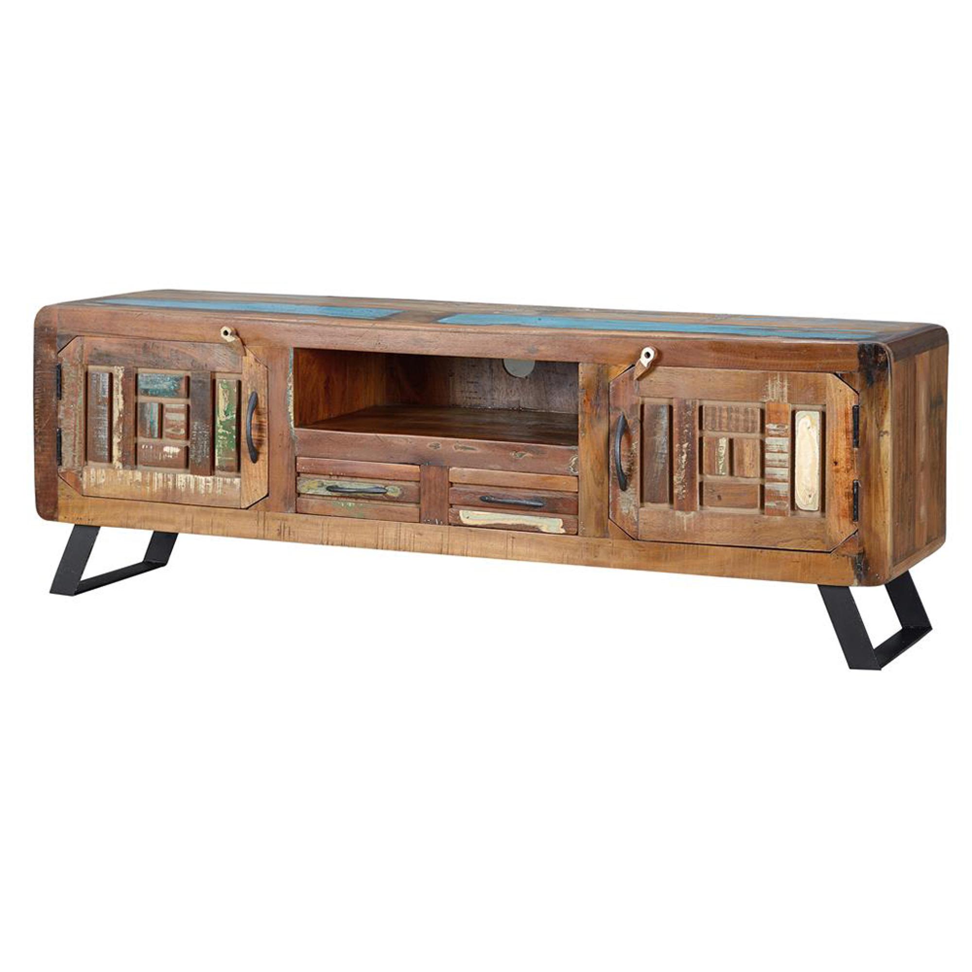 Product photograph of Zangird Recycled Wood Storage Tv Unit from Choice Furniture Superstore.
