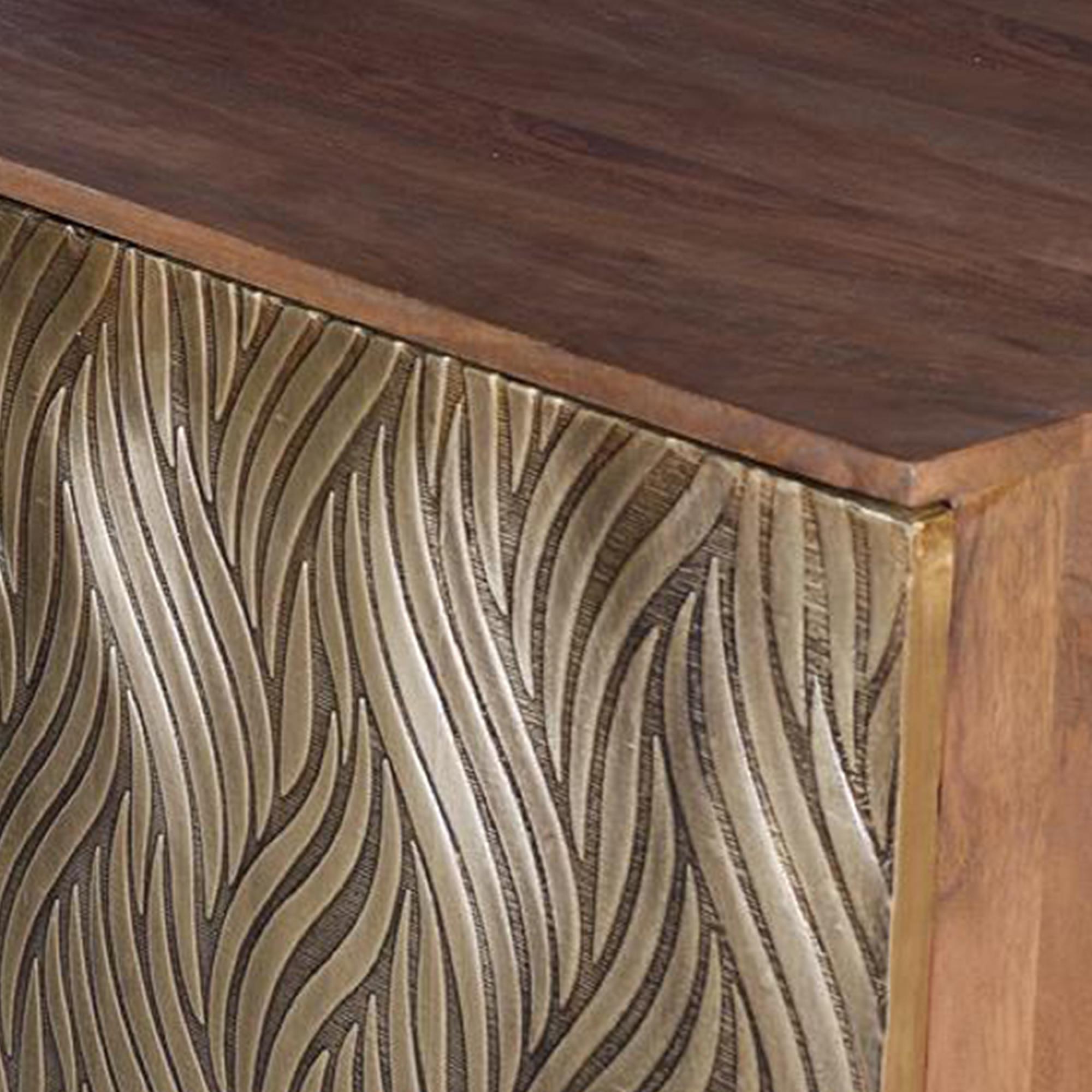 Product photograph of Hamlin Mango Wood Large 2 Door Sideboard - 160cm from Choice Furniture Superstore.