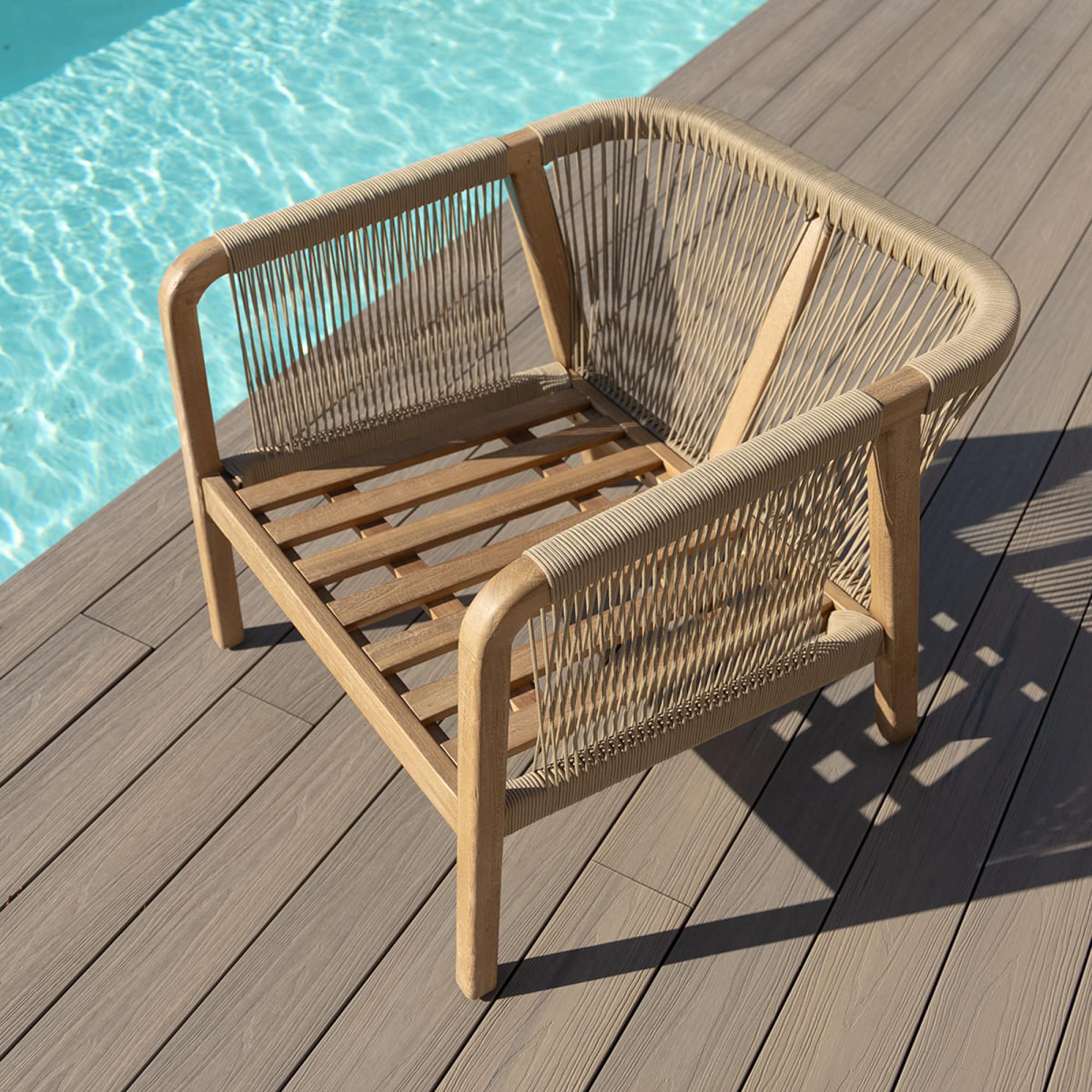 Product photograph of Maze Martinique Light Brown Lounge Set from Choice Furniture Superstore.