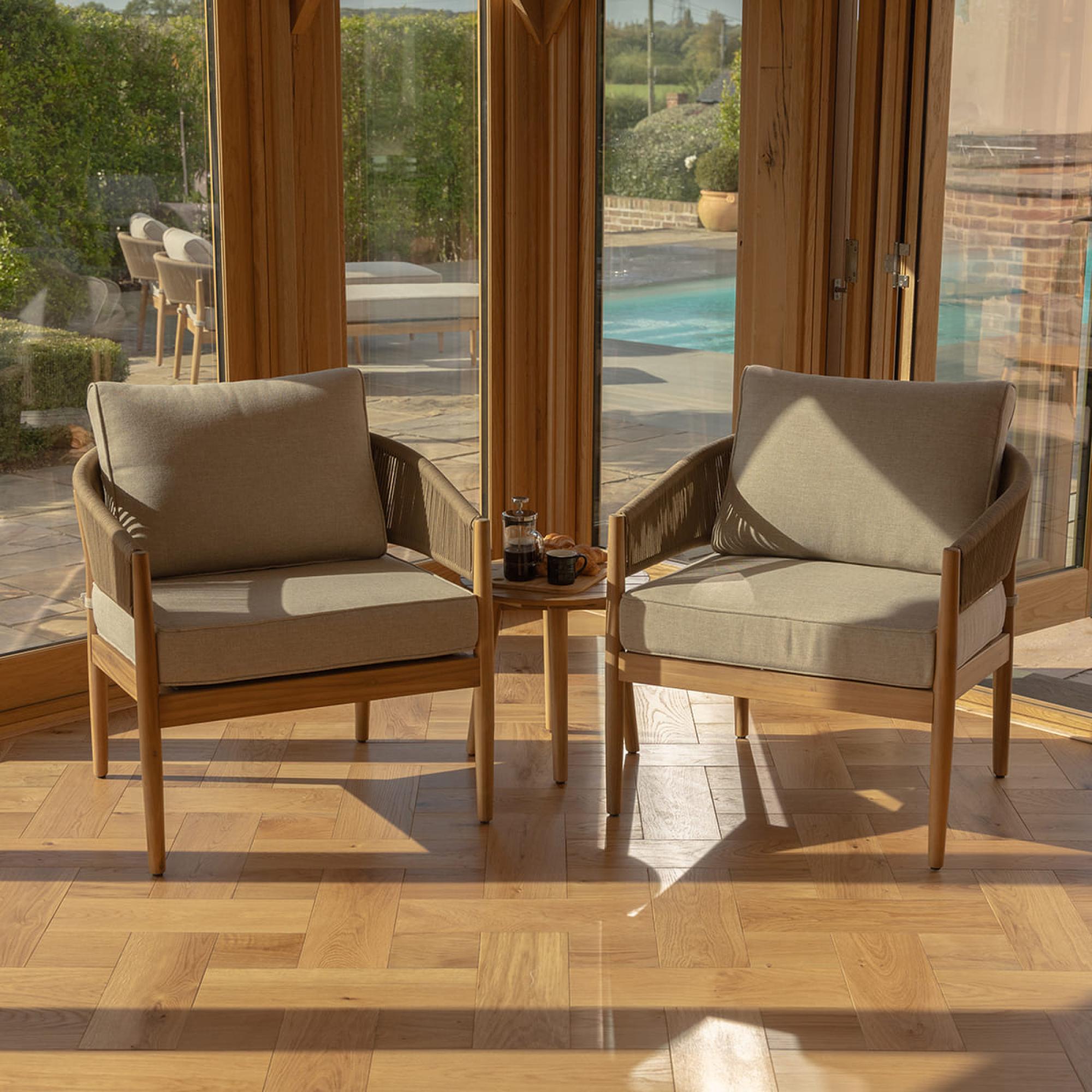 Product photograph of Maze Porto Sandstone Lounge Set from Choice Furniture Superstore.