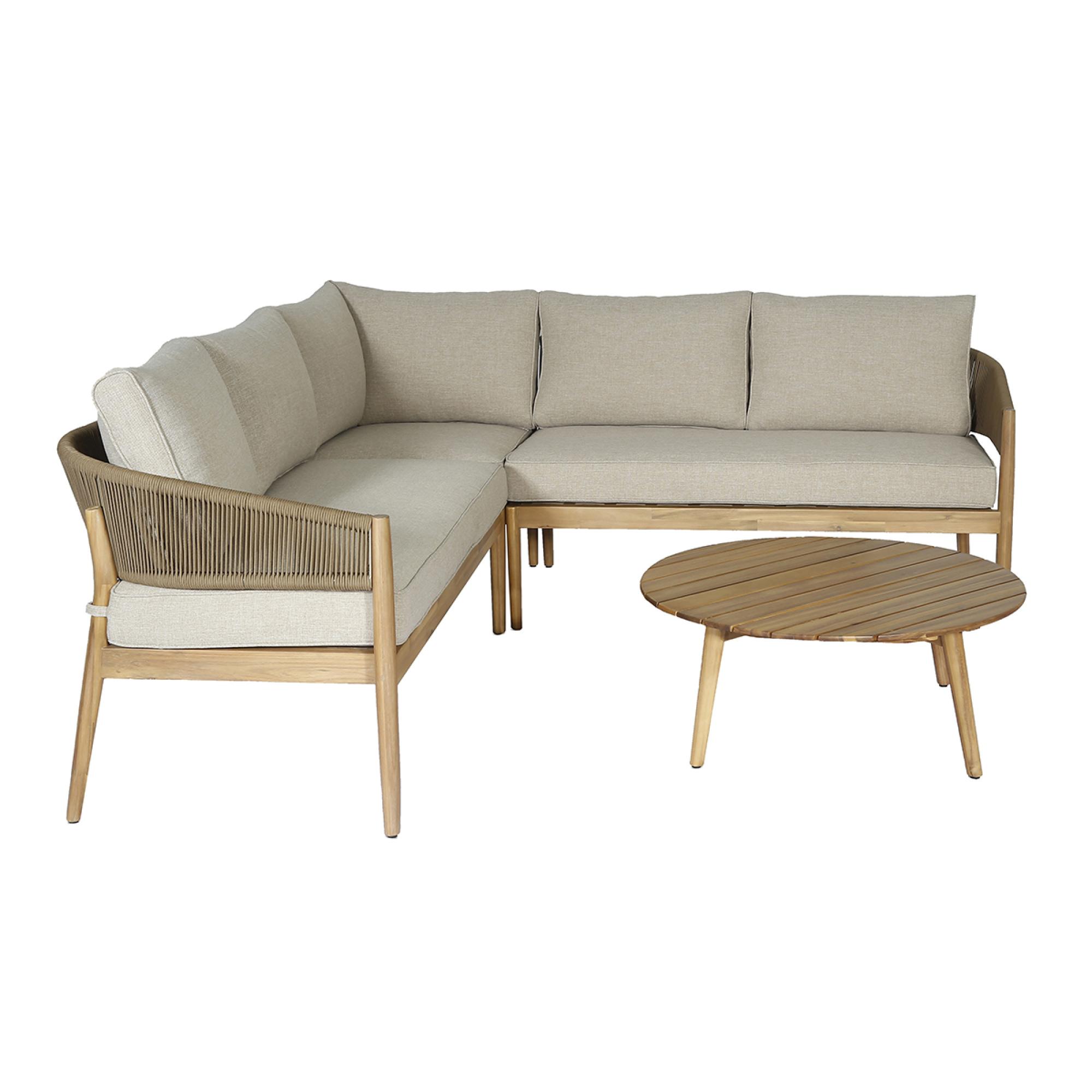 Product photograph of Maze Porto Sandstone Corner Sofa Set from Choice Furniture Superstore.