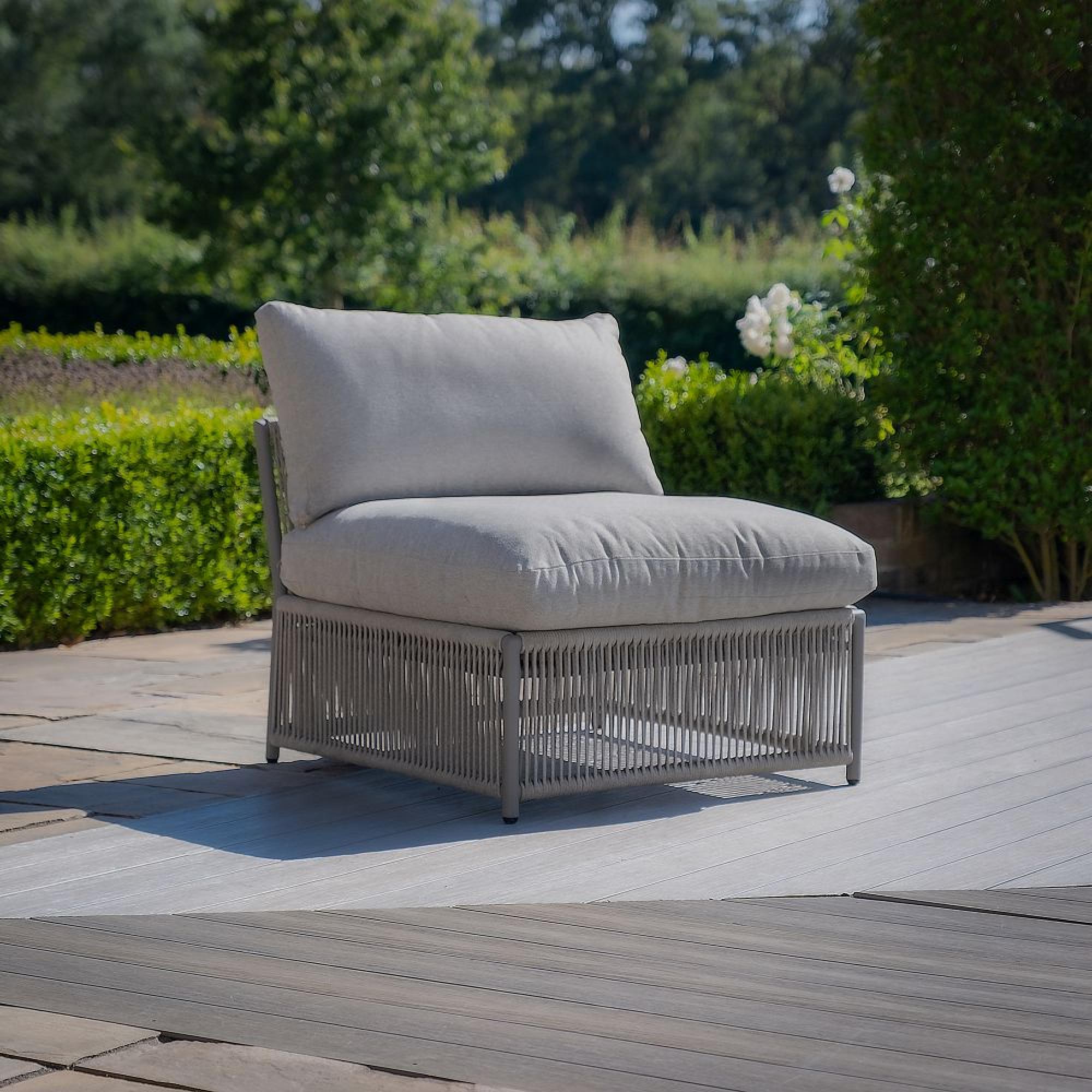 Product photograph of Maze Maldives Cool Linen U Shape Sofa Set from Choice Furniture Superstore.