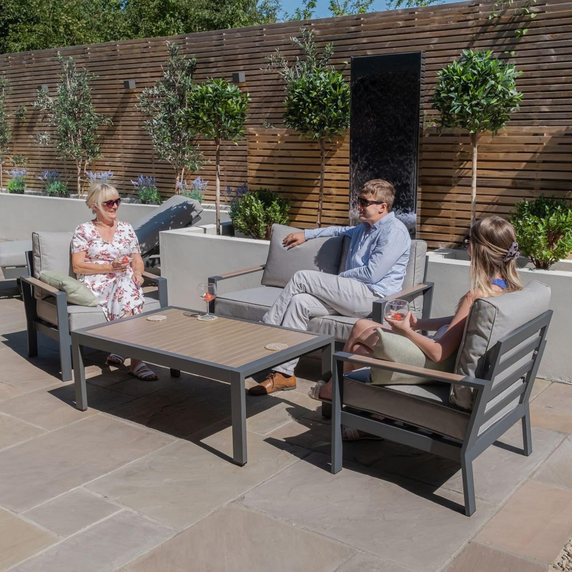 Product photograph of Maze Vancouver Dove Grey 2 Seat Sofa Set from Choice Furniture Superstore.