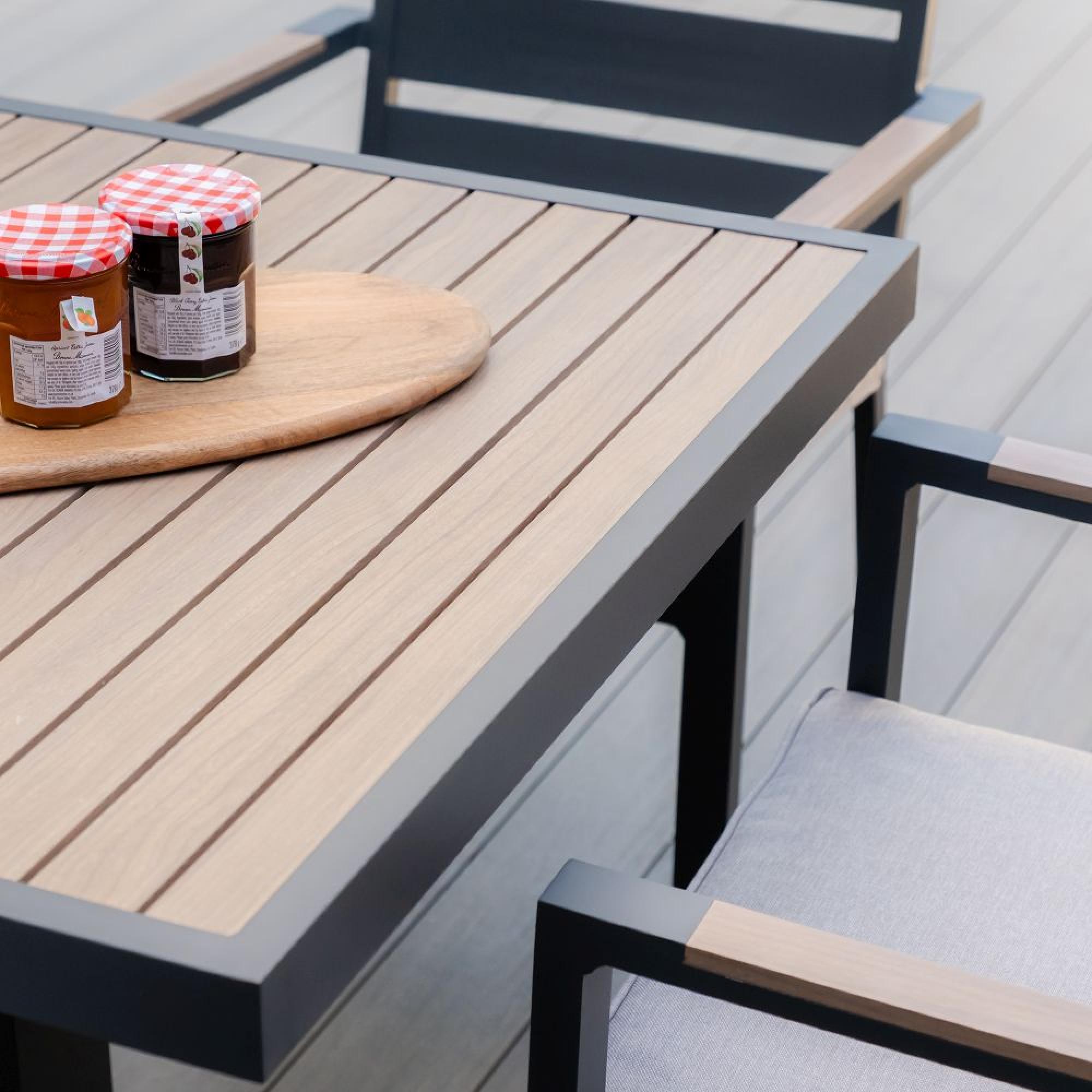 Product photograph of Maze Vancouver Dove Grey 6 Seat Dining Set from Choice Furniture Superstore.