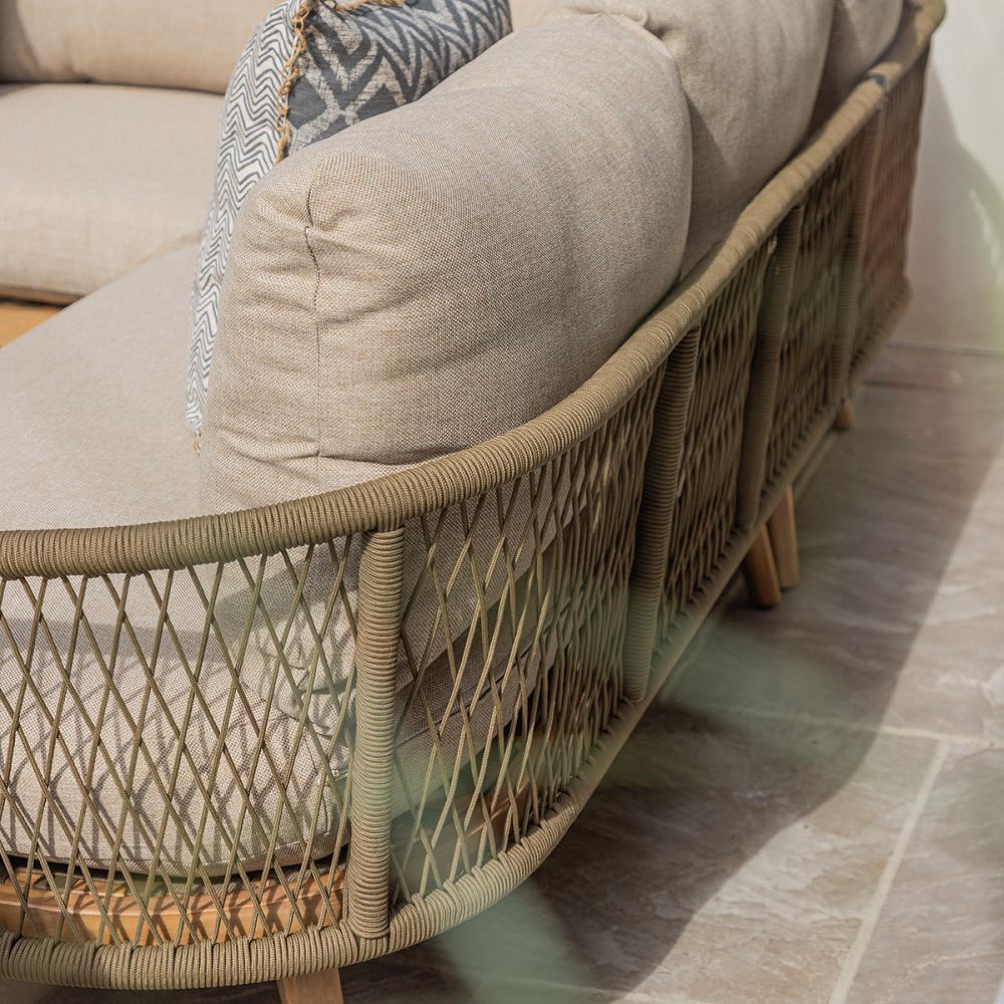 Product photograph of Maze New Bali Sandstone Corner Sofa Set With Armchair from Choice Furniture Superstore.