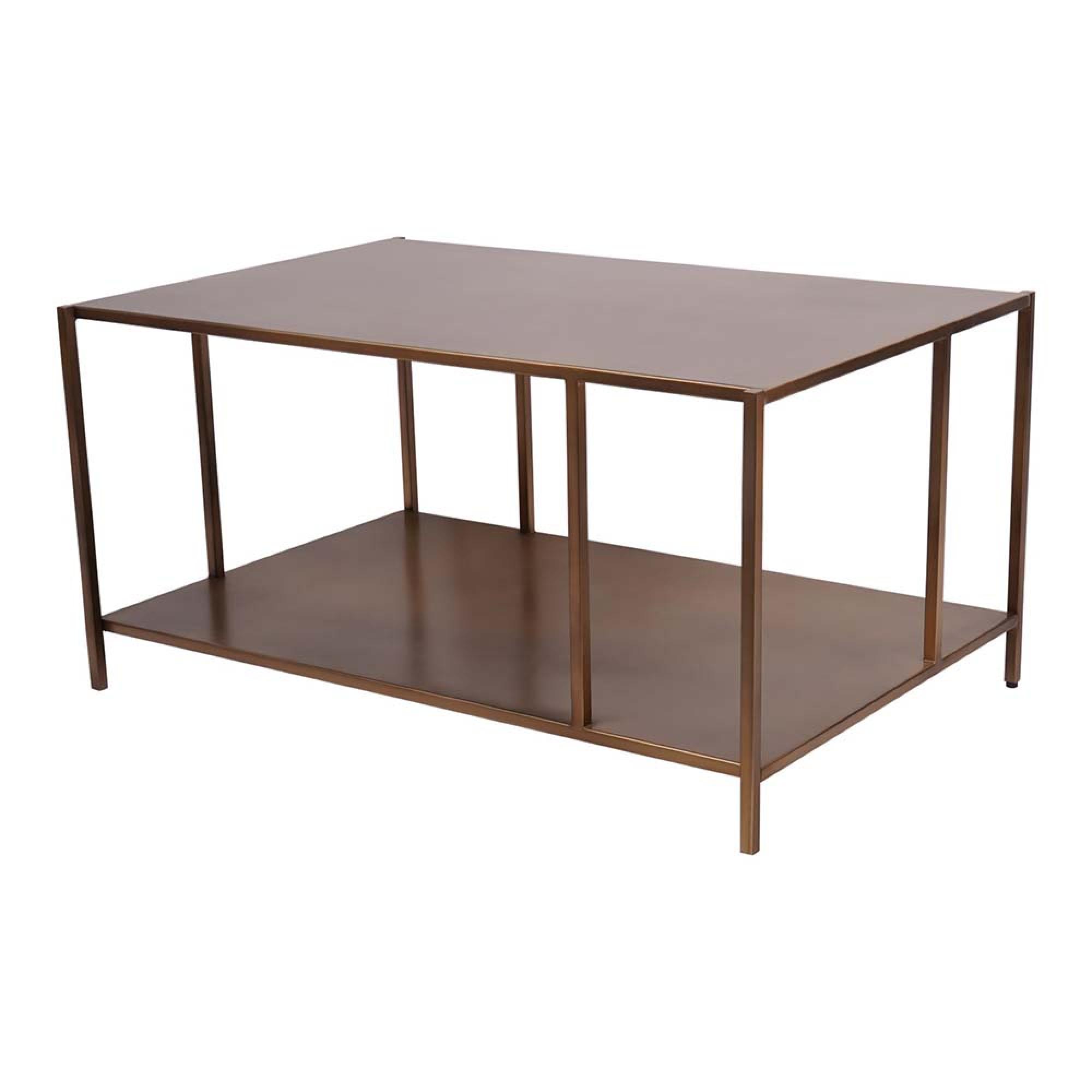 Product photograph of Libra Brooks Coffee Table Brushed Champagne from Choice Furniture Superstore.