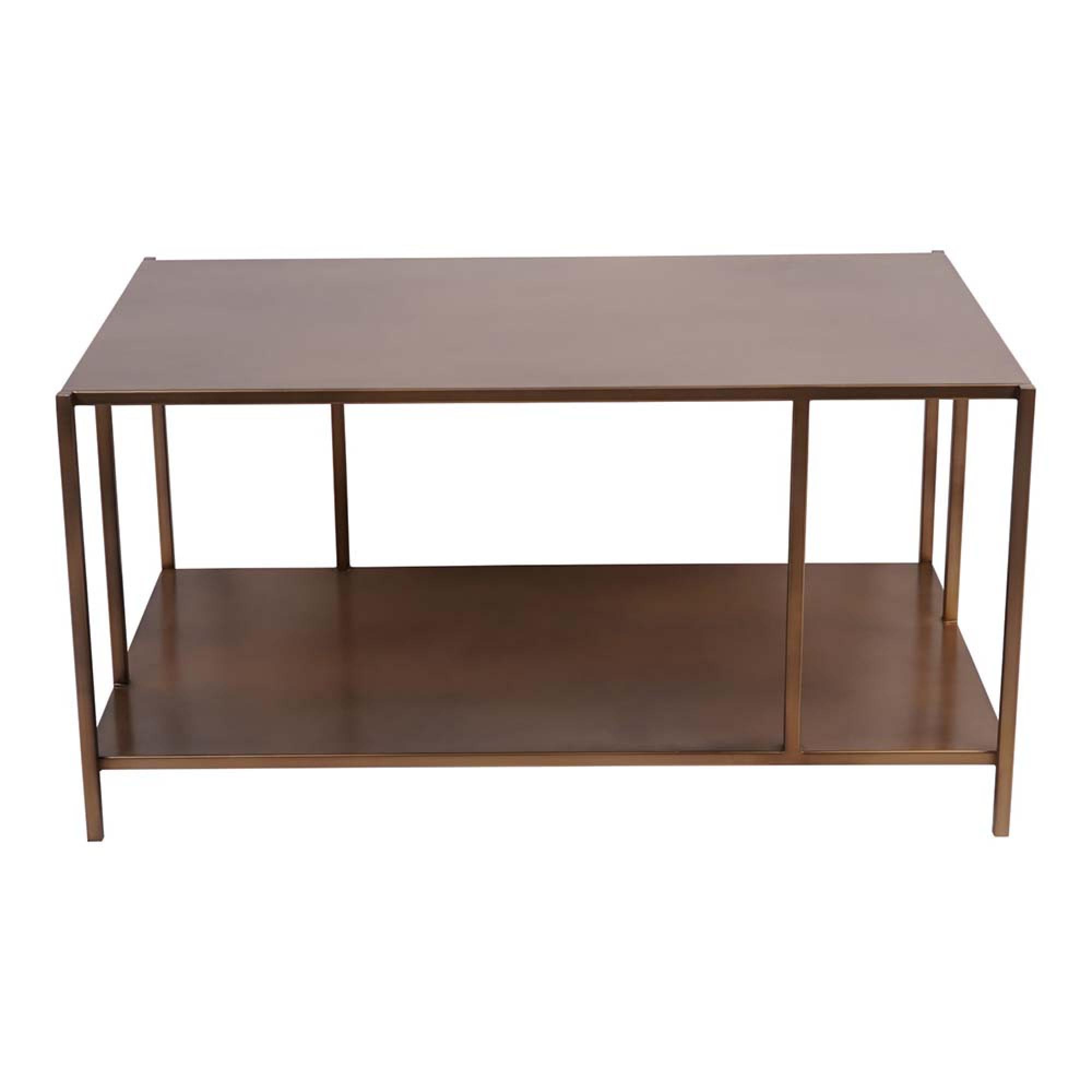 Product photograph of Libra Brooks Coffee Table Brushed Champagne from Choice Furniture Superstore.