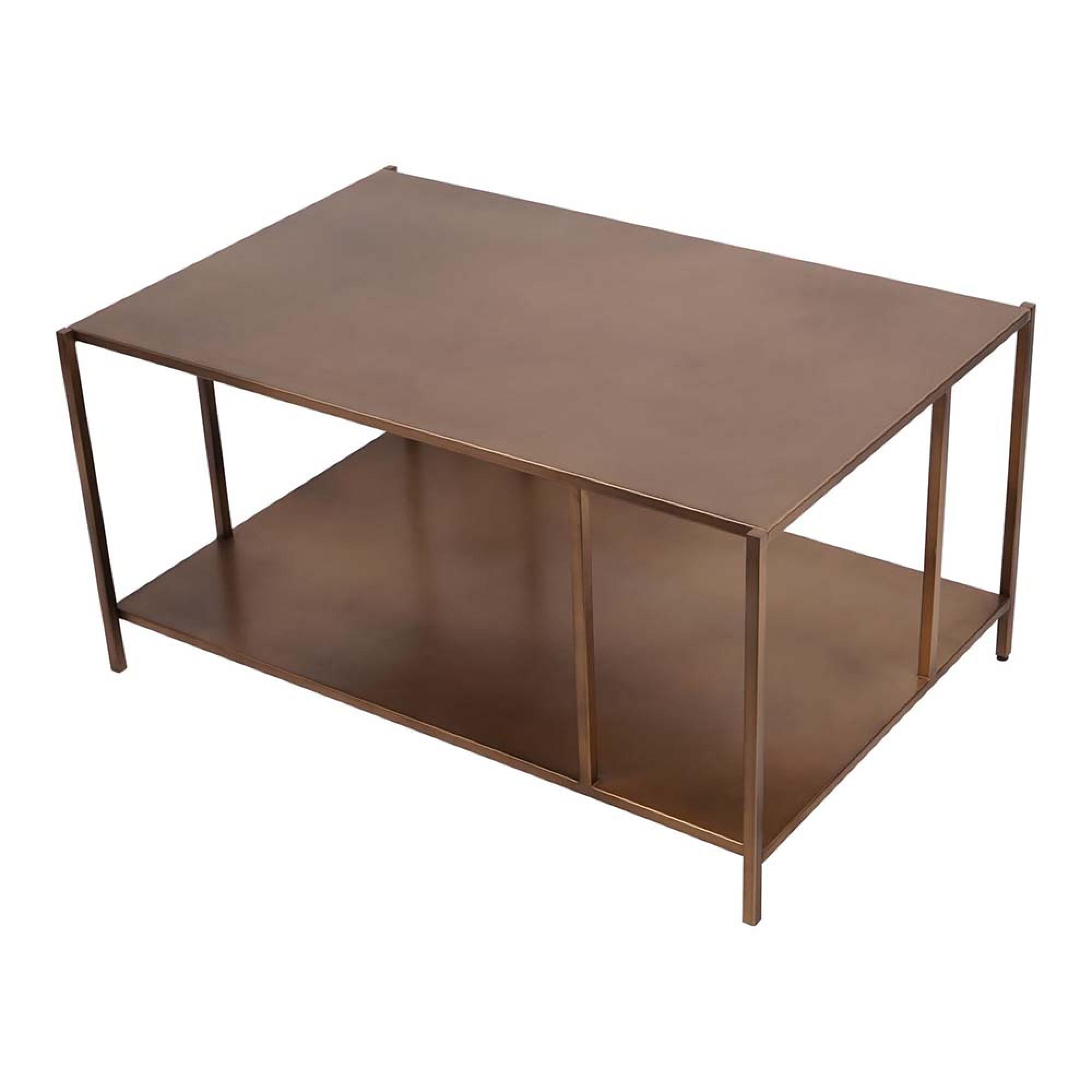 Product photograph of Libra Brooks Coffee Table Brushed Champagne from Choice Furniture Superstore.