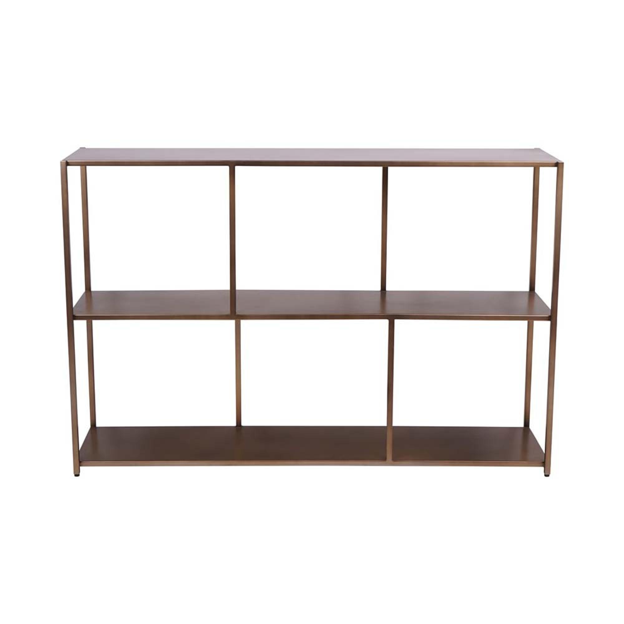 Product photograph of Libra Brooks Console Table Brushed Champagne from Choice Furniture Superstore.