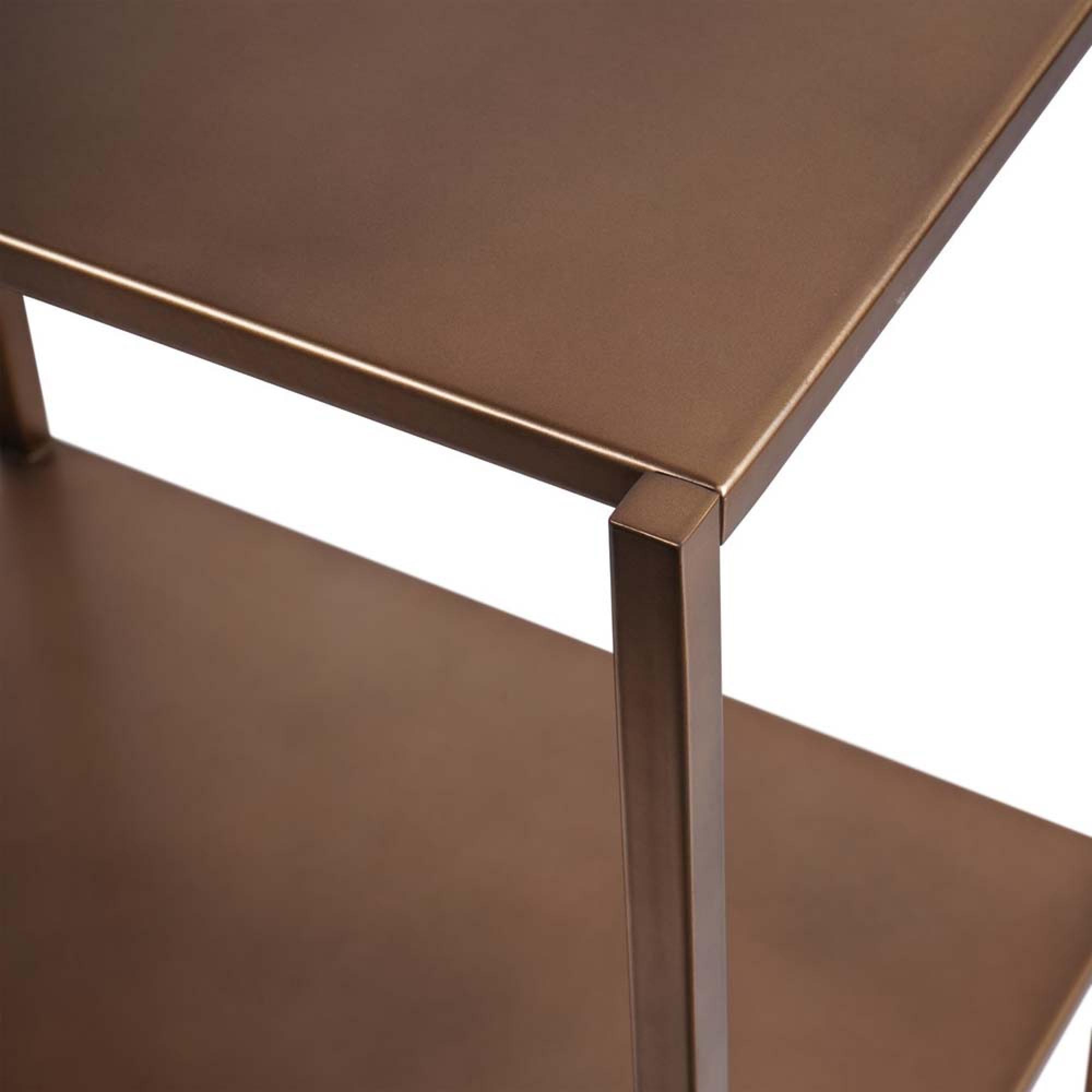 Product photograph of Libra Brooks Console Table Brushed Champagne from Choice Furniture Superstore.
