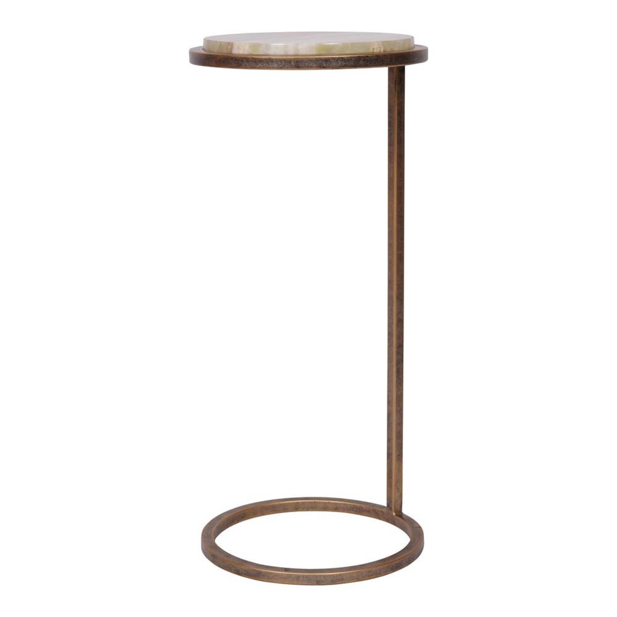 Product photograph of Libra Iota Accent Table Green Onyx from Choice Furniture Superstore.