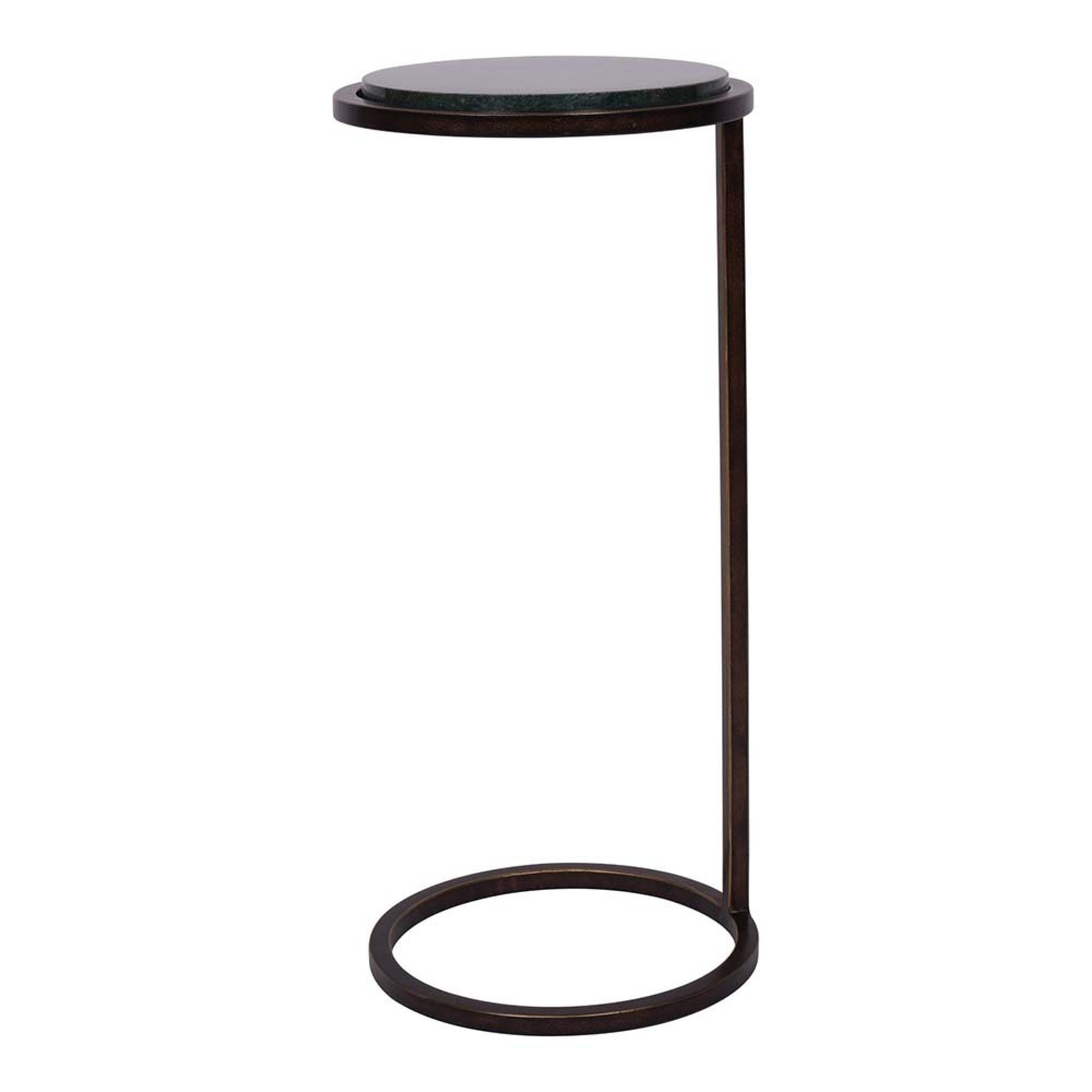 Product photograph of Libra Iota Accent Table Green Panna Marble from Choice Furniture Superstore.