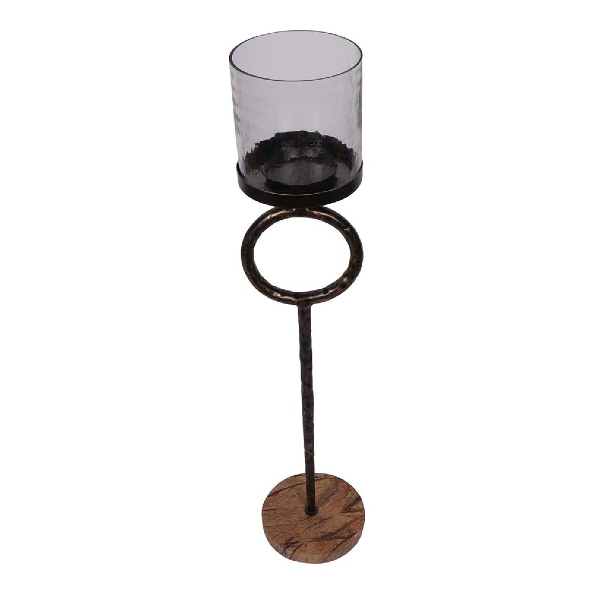 Product photograph of Libra Rutland Pillar Floor Hurricane Large 108cm from Choice Furniture Superstore.