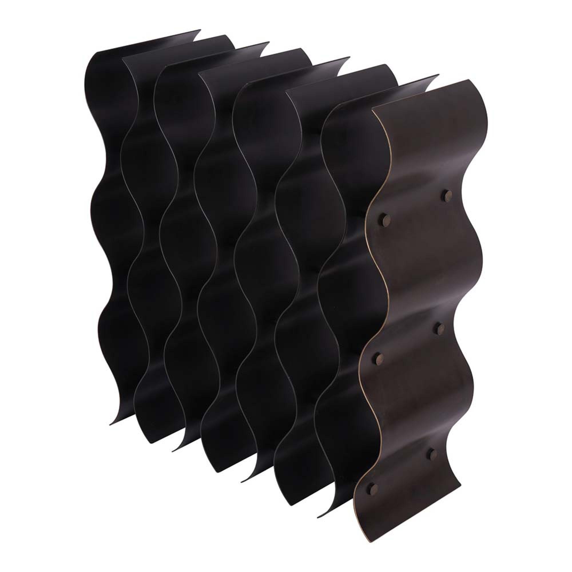 Product photograph of Libra Stamford Vintage Bronze 18 Bottle Wine Rack from Choice Furniture Superstore.