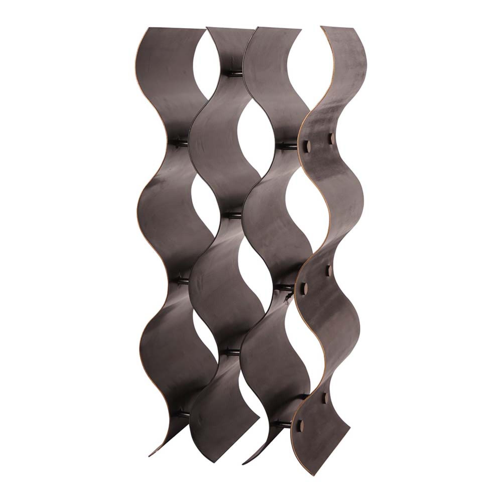 Product photograph of Libra Stamford Vintage Bronze 9 Bottle Wine Rack from Choice Furniture Superstore.