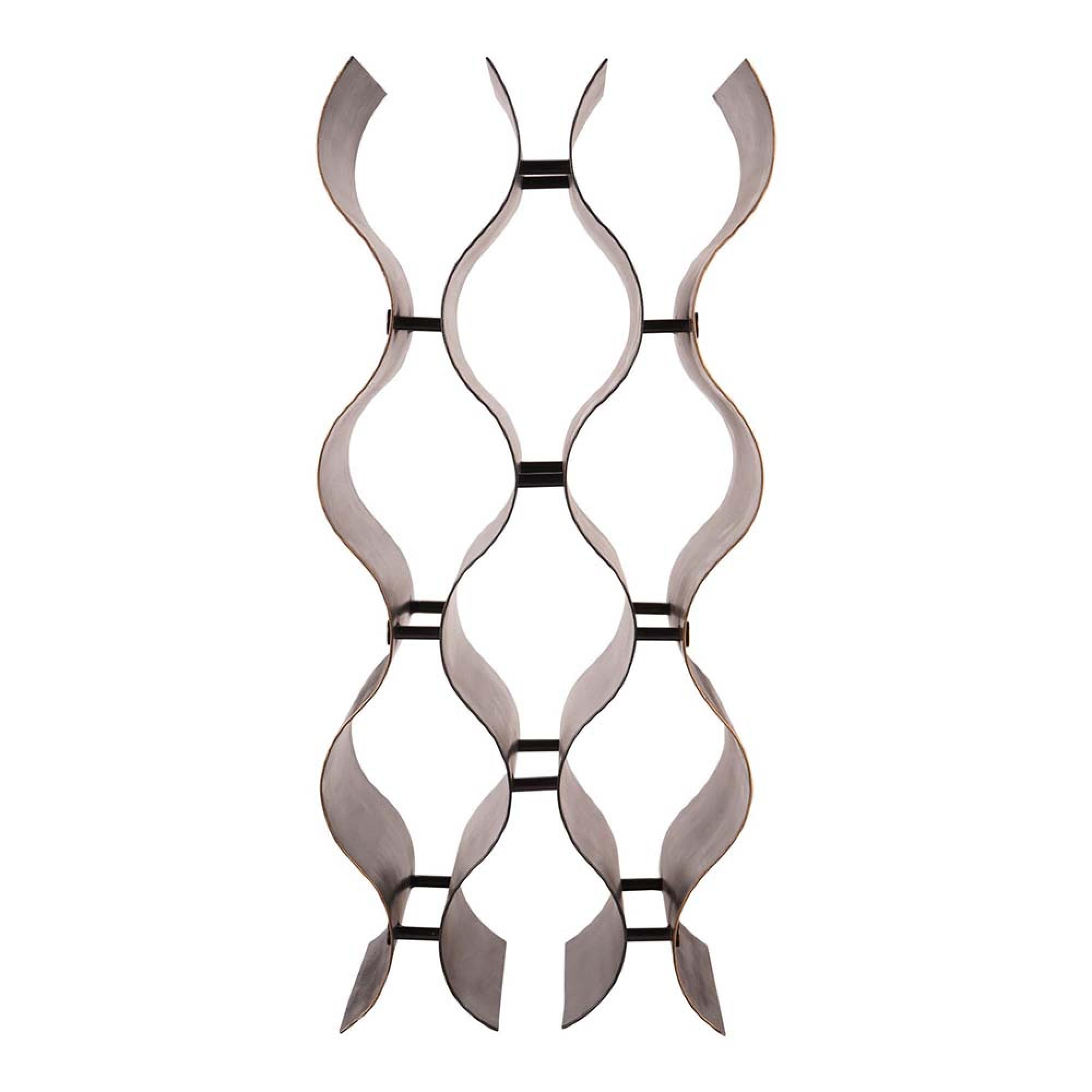 Product photograph of Libra Stamford Vintage Bronze 9 Bottle Wine Rack from Choice Furniture Superstore.