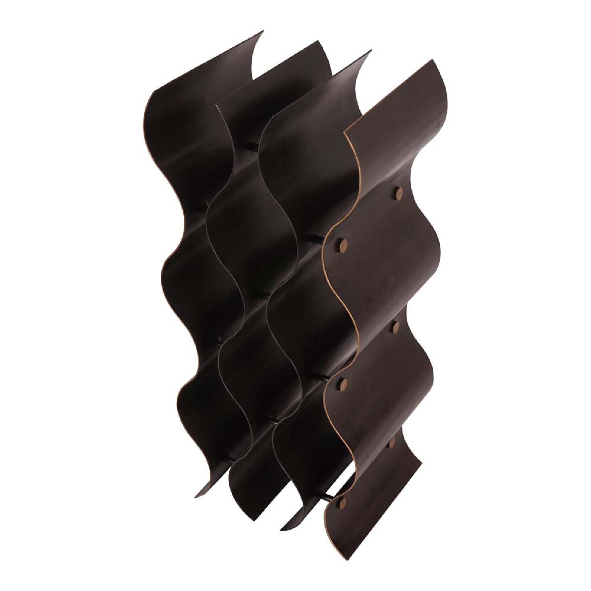 Product photograph of Libra Stamford Vintage Bronze 9 Bottle Wine Rack from Choice Furniture Superstore.