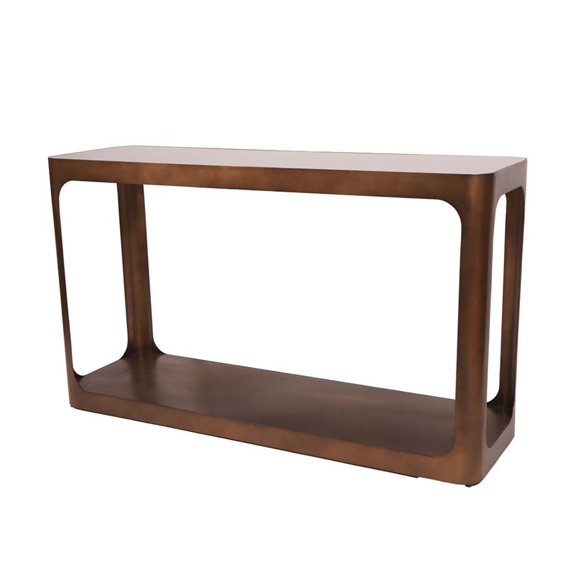 Product photograph of Libra Thorpe Metal And Glass Console Table from Choice Furniture Superstore.