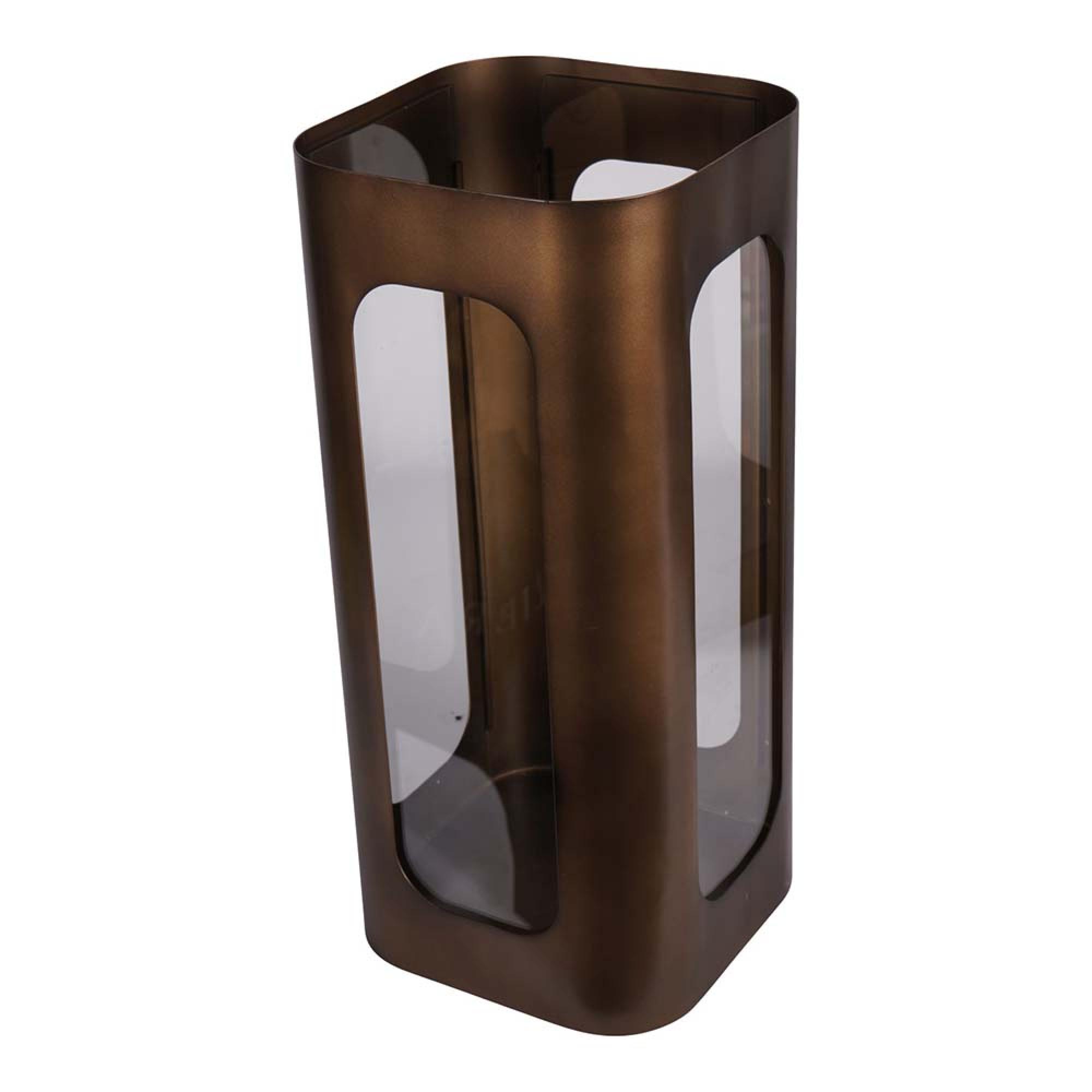 Product photograph of Libra Thorpe Metal And Glass Hurricane Medium 53cm from Choice Furniture Superstore.