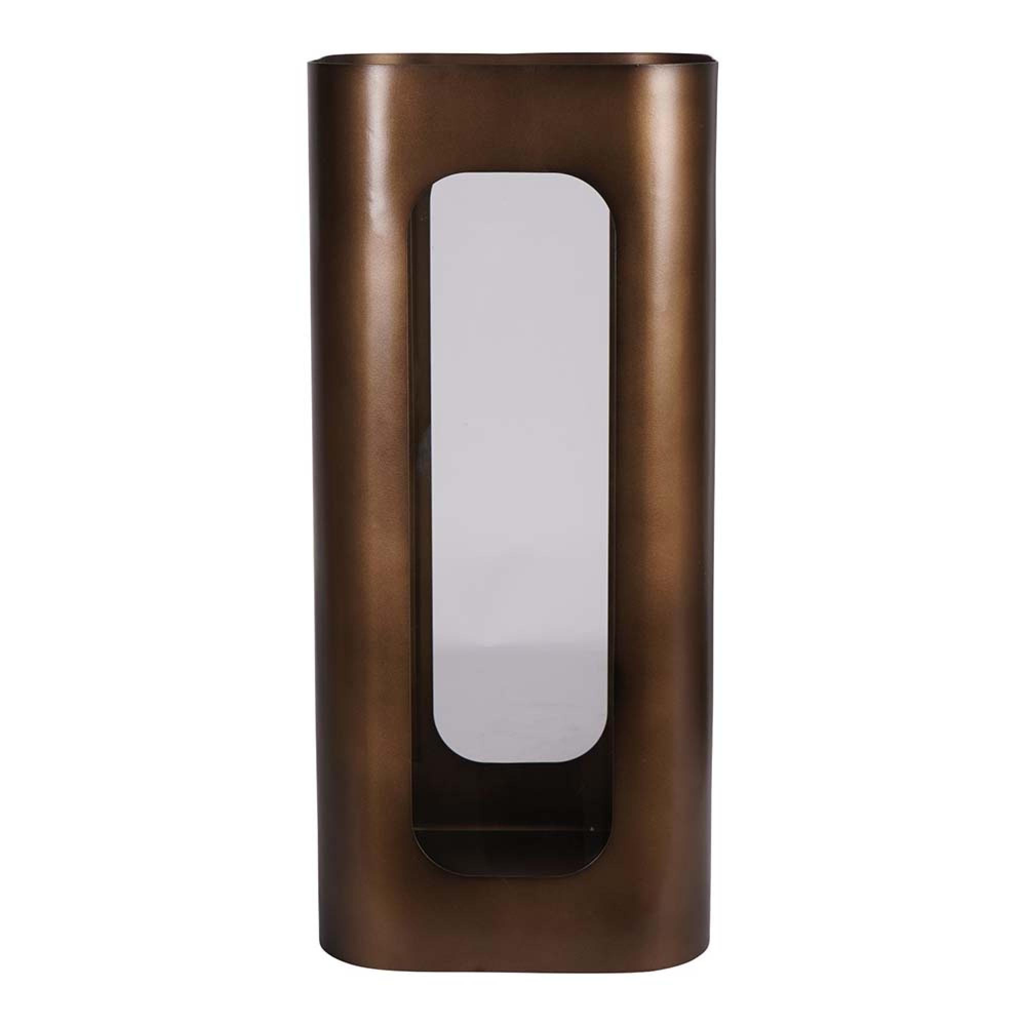 Product photograph of Libra Thorpe Metal And Glass Hurricane Medium 53cm from Choice Furniture Superstore.