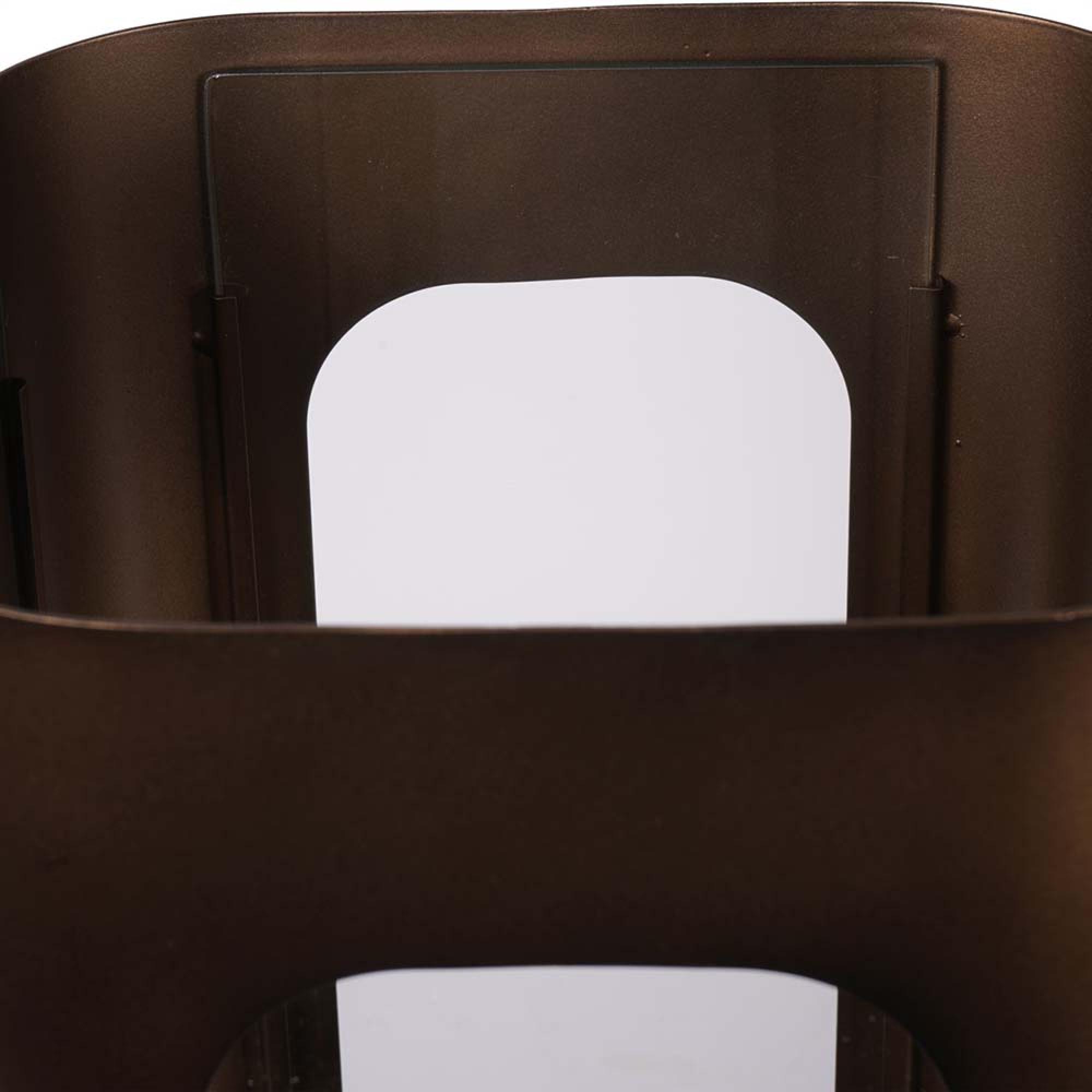Product photograph of Libra Thorpe Metal And Glass Hurricane Medium 53cm from Choice Furniture Superstore.