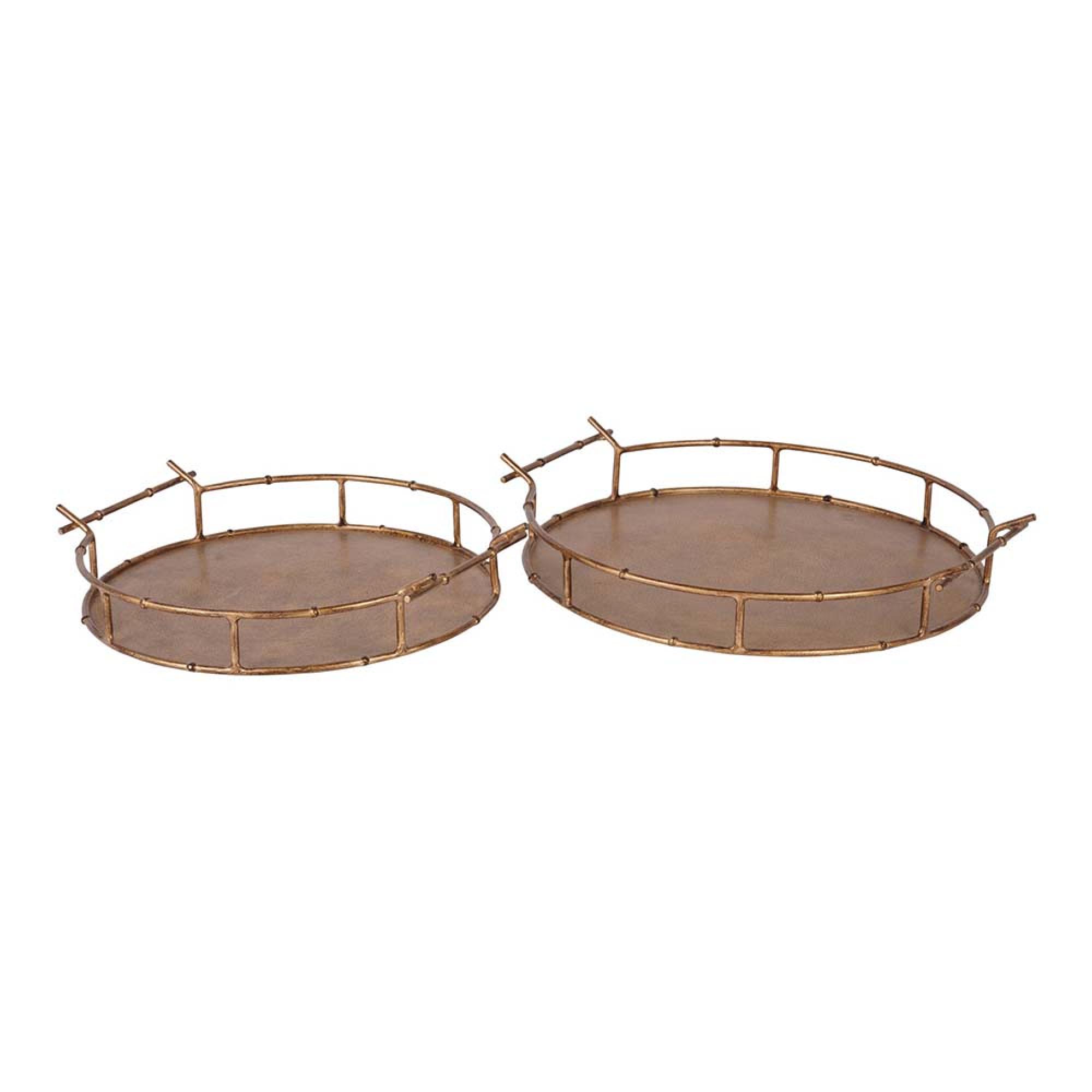 Product photograph of Libra Laura Ashley Astaire Bamboo Tray Set Of 2 Mini And Small from Choice Furniture Superstore.