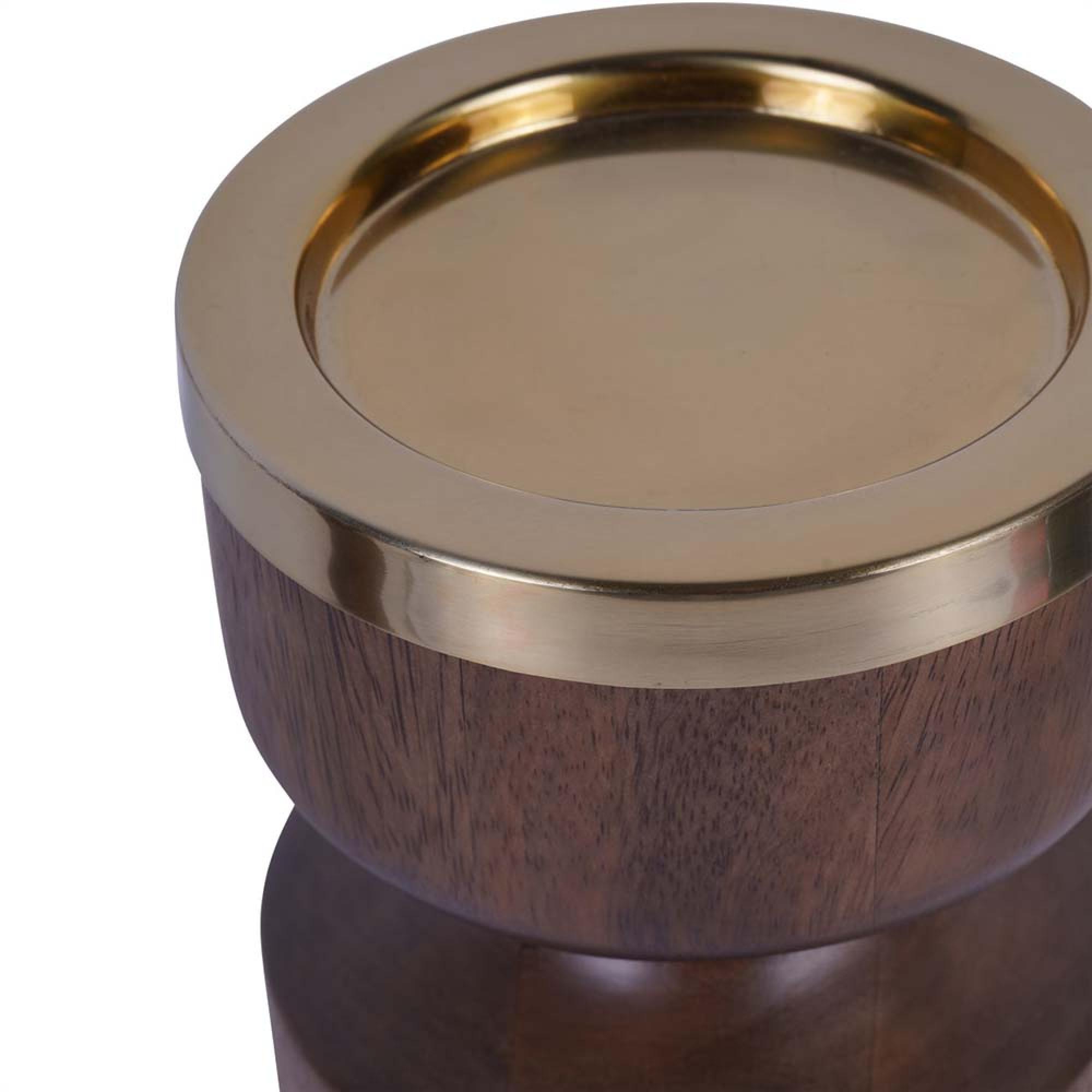 Product photograph of Libra Amalfi Wooden Pillar Holder 31cm from Choice Furniture Superstore.