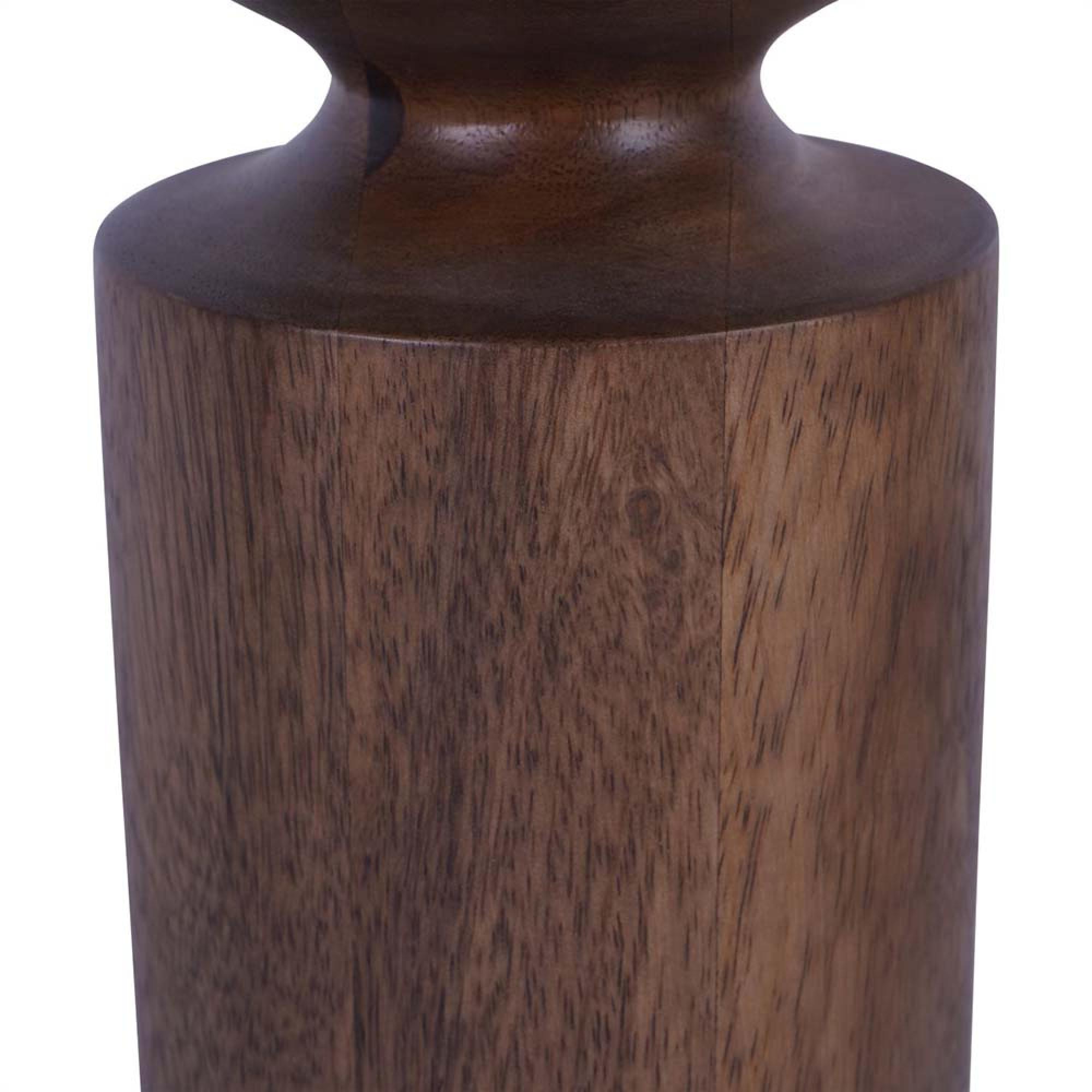 Product photograph of Libra Amalfi Wooden Pillar Holder 31cm from Choice Furniture Superstore.
