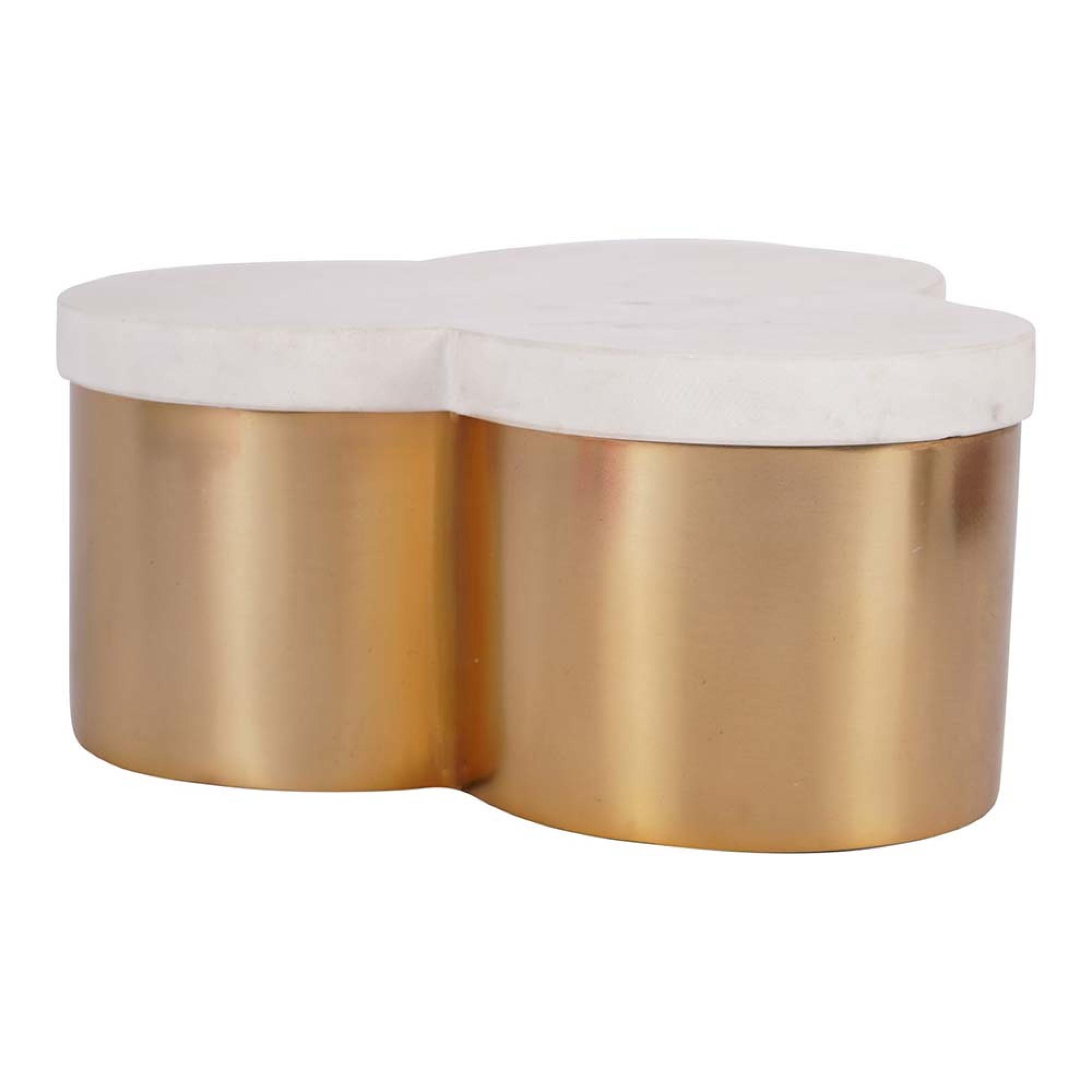 Product photograph of Libra Genoa Steel Box With Marble Lid from Choice Furniture Superstore.